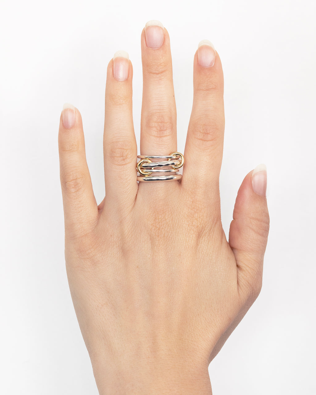 18k Gold & Sterling Silver Cici Petite Vulcan Ring