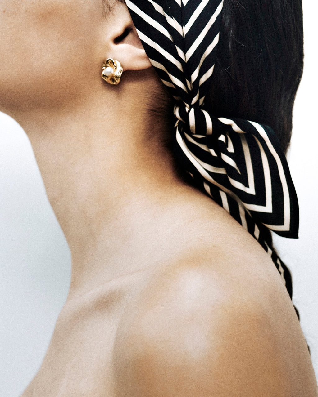 Unity 18K Gold-Plated Silver and Freshwater Pearl Stud Earrings