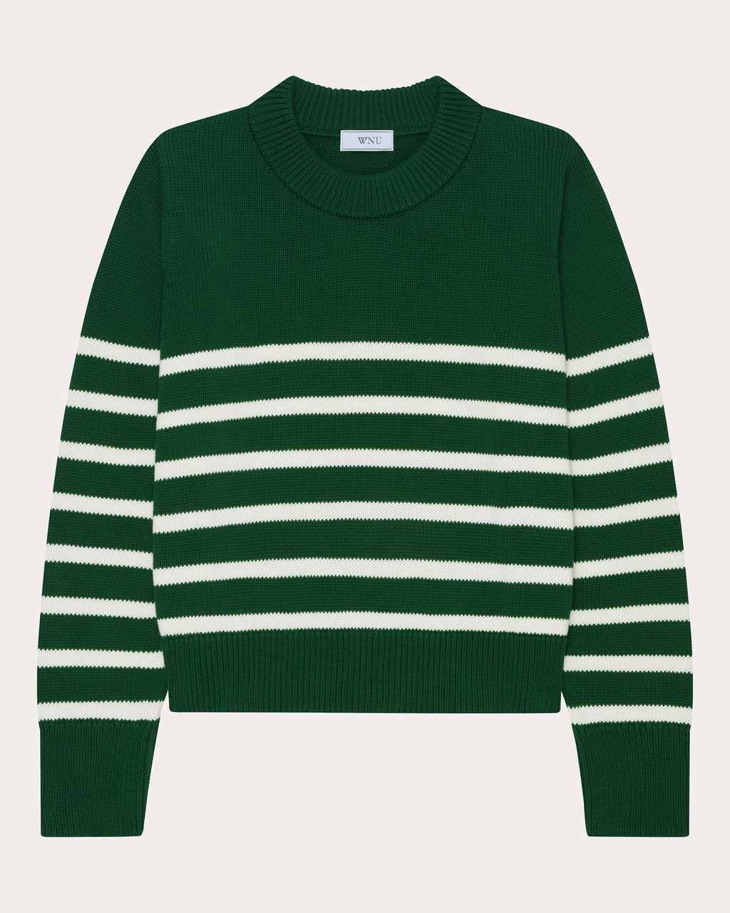 Devon Stripe Cotton Crewneck Sweater