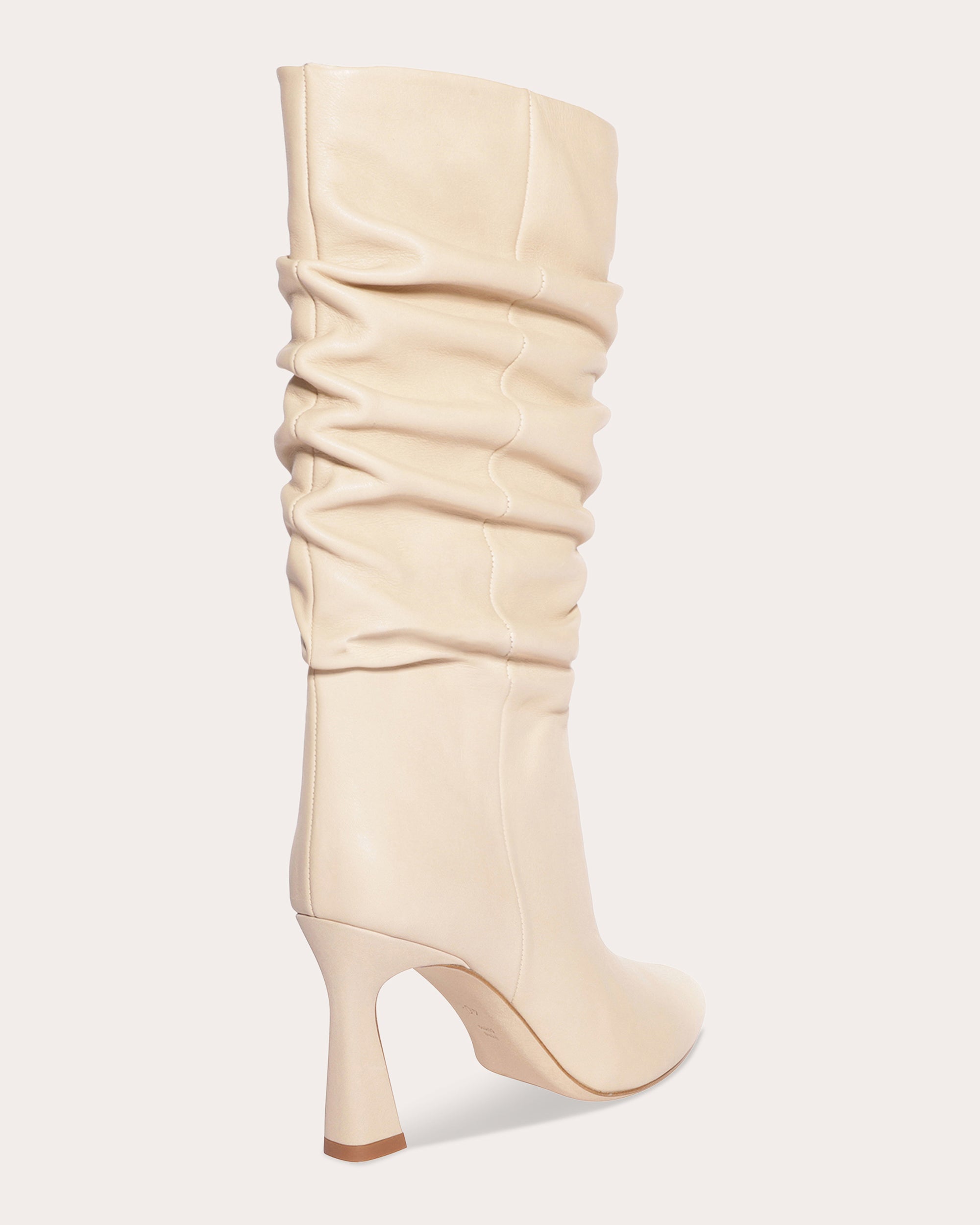 Squeen Ruched Leather Boot