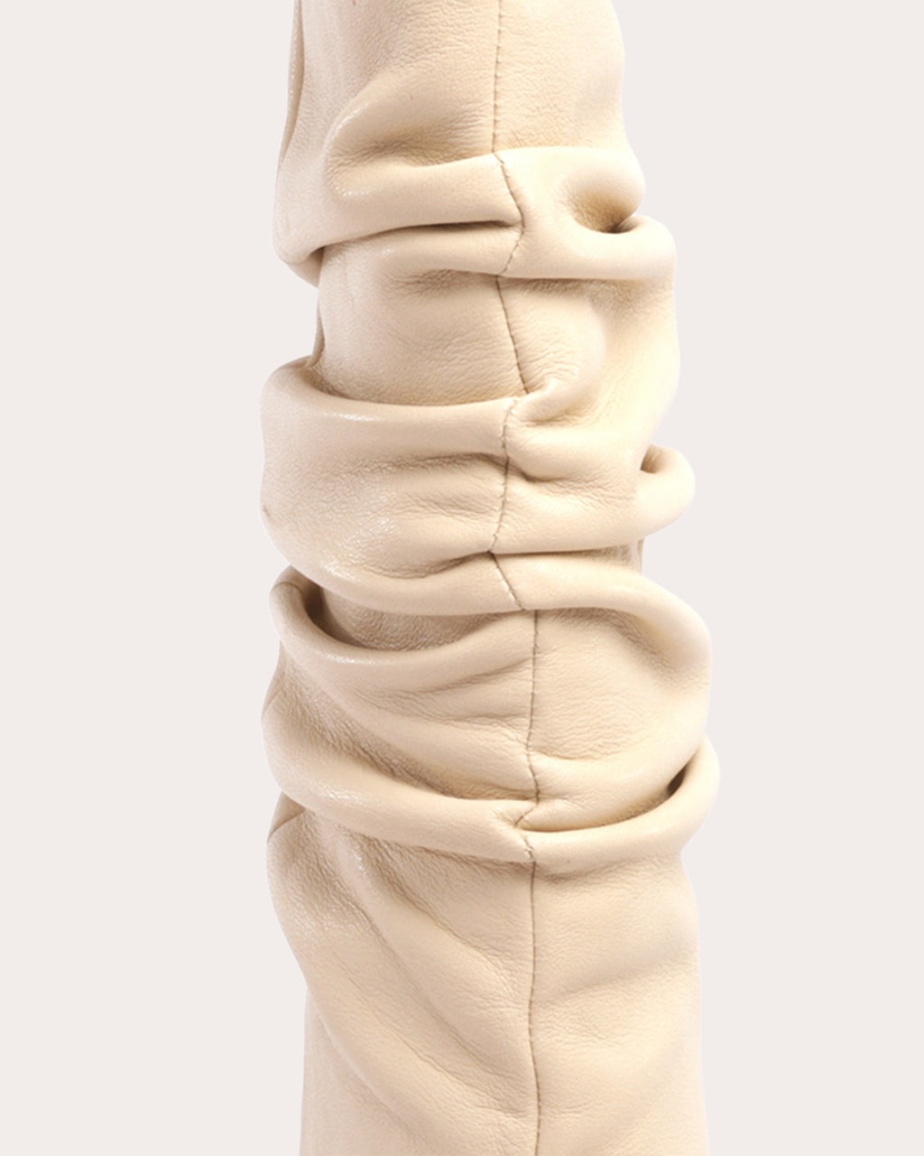 Squeen Ruched Leather Boot