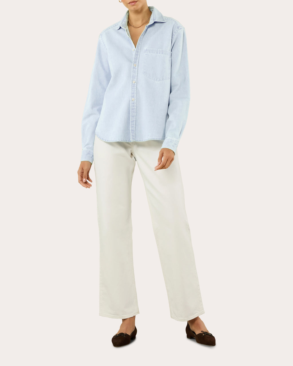 The Classic Denim Button-Up