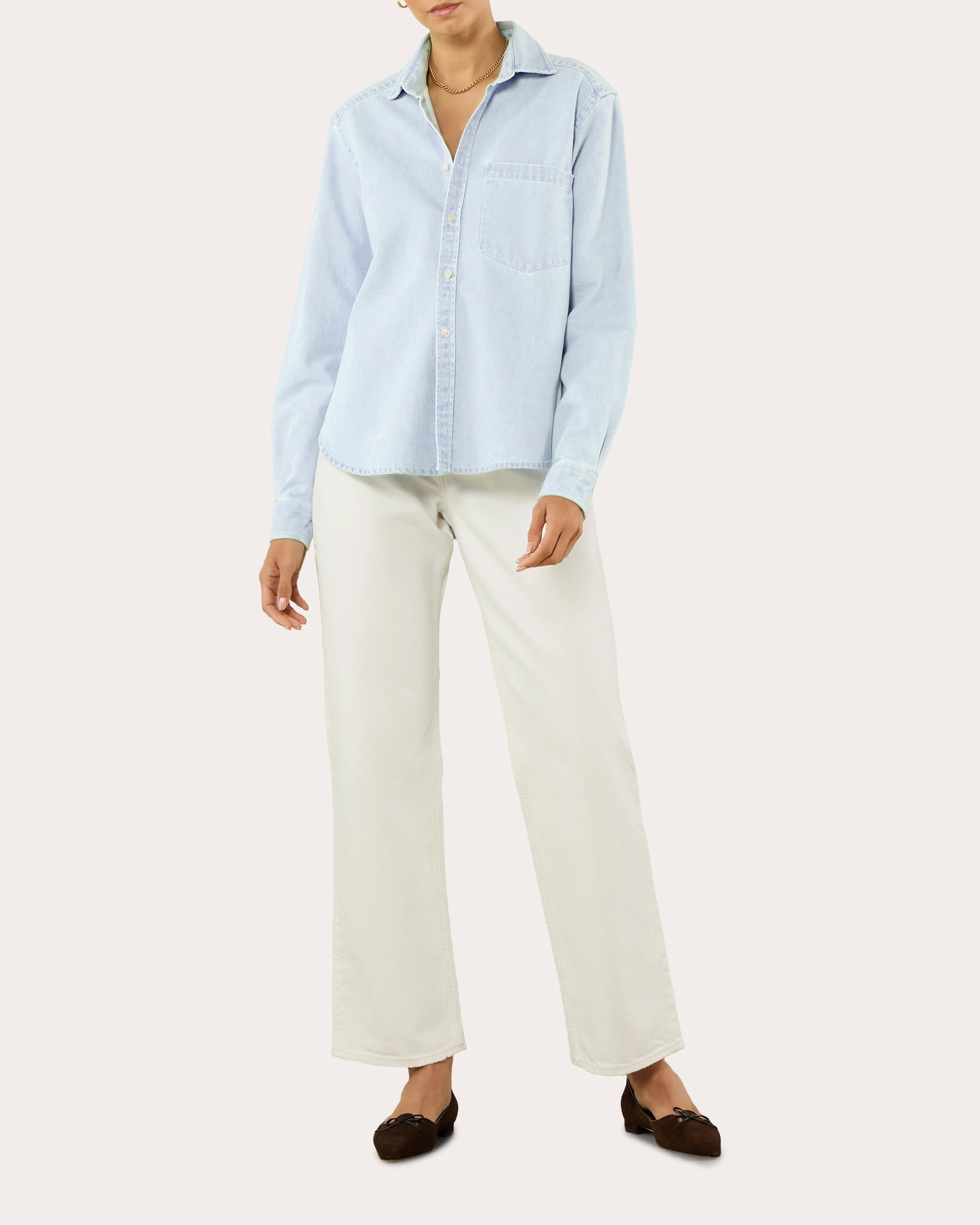 The Classic Denim Button-Up