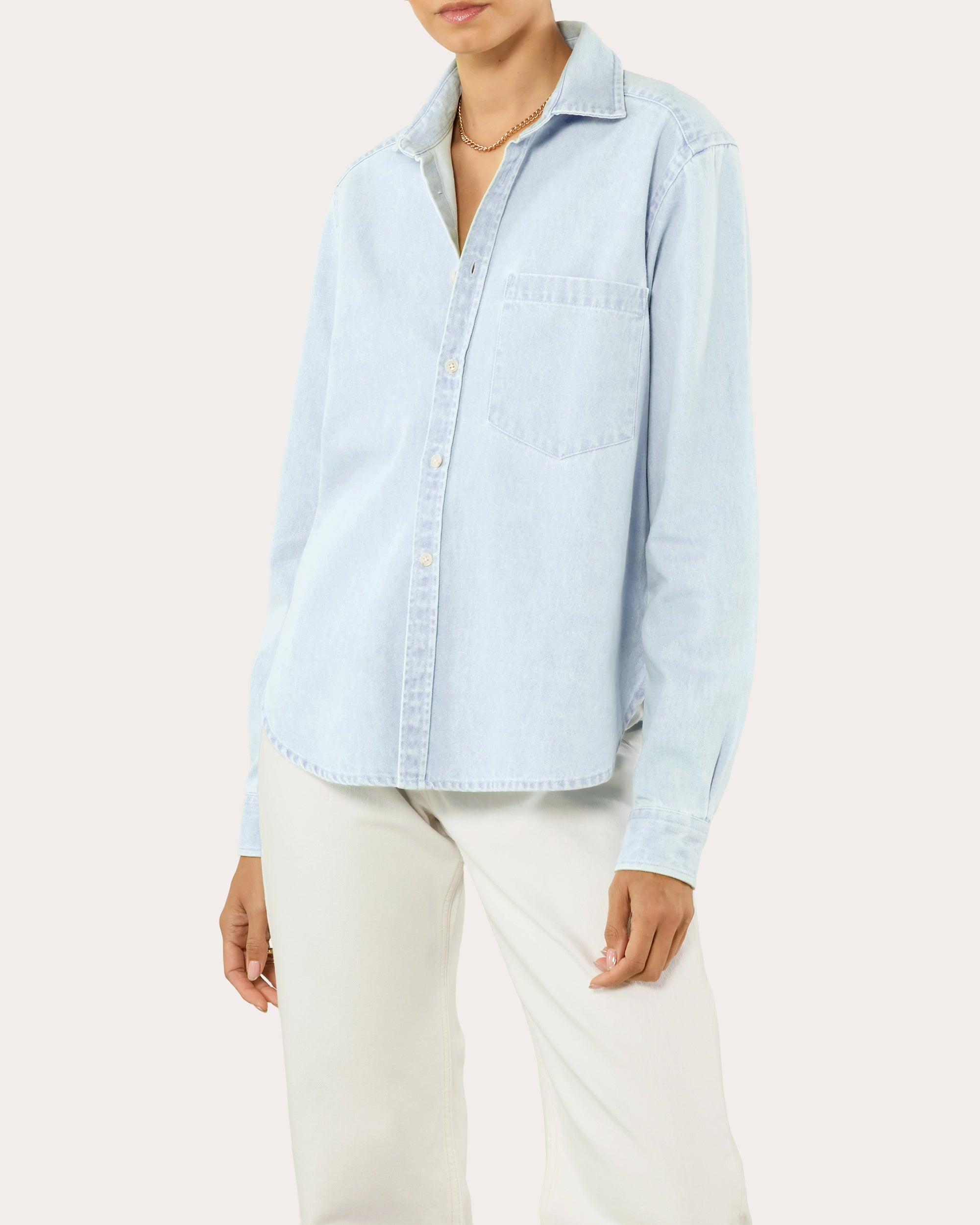 The Classic Denim Button-Up | Olivela