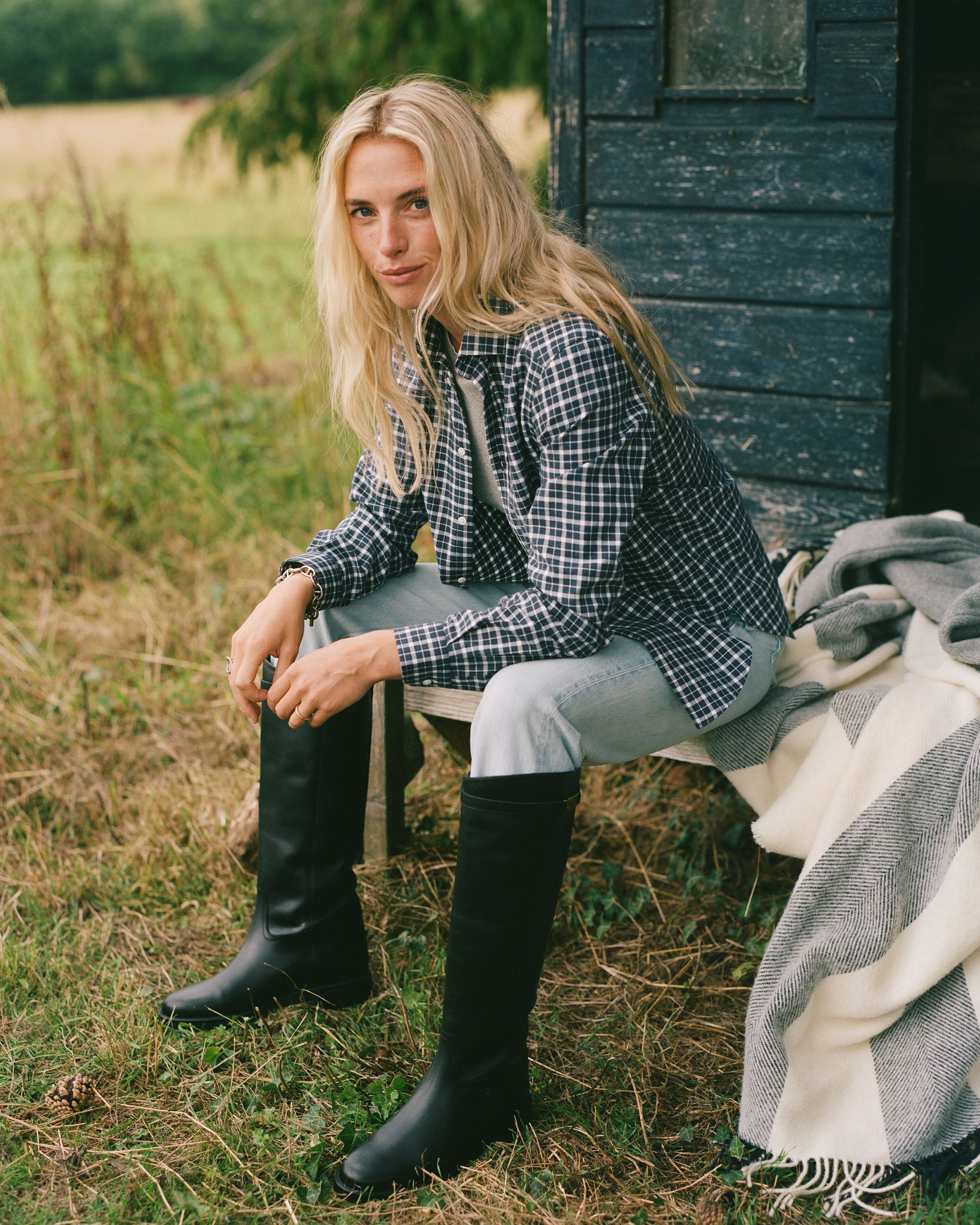 The Classic Fine Brushed Plaid Button-Up