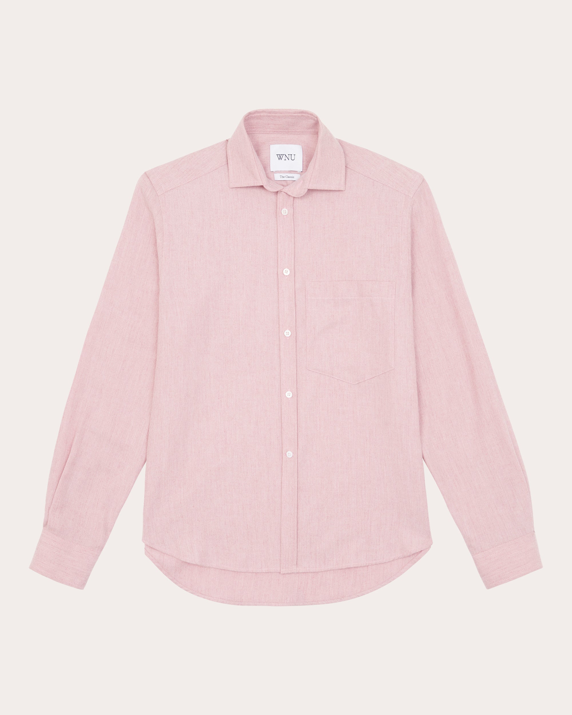 The Classic Brushed Cotton Wool Button-Up