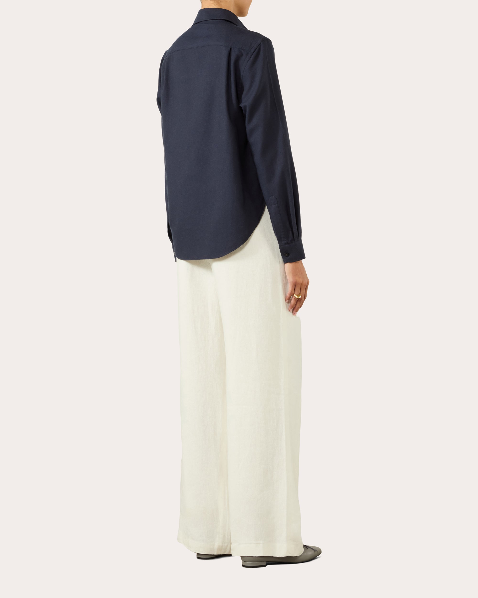 The Classic Brushed Cotton-Wool Shirt