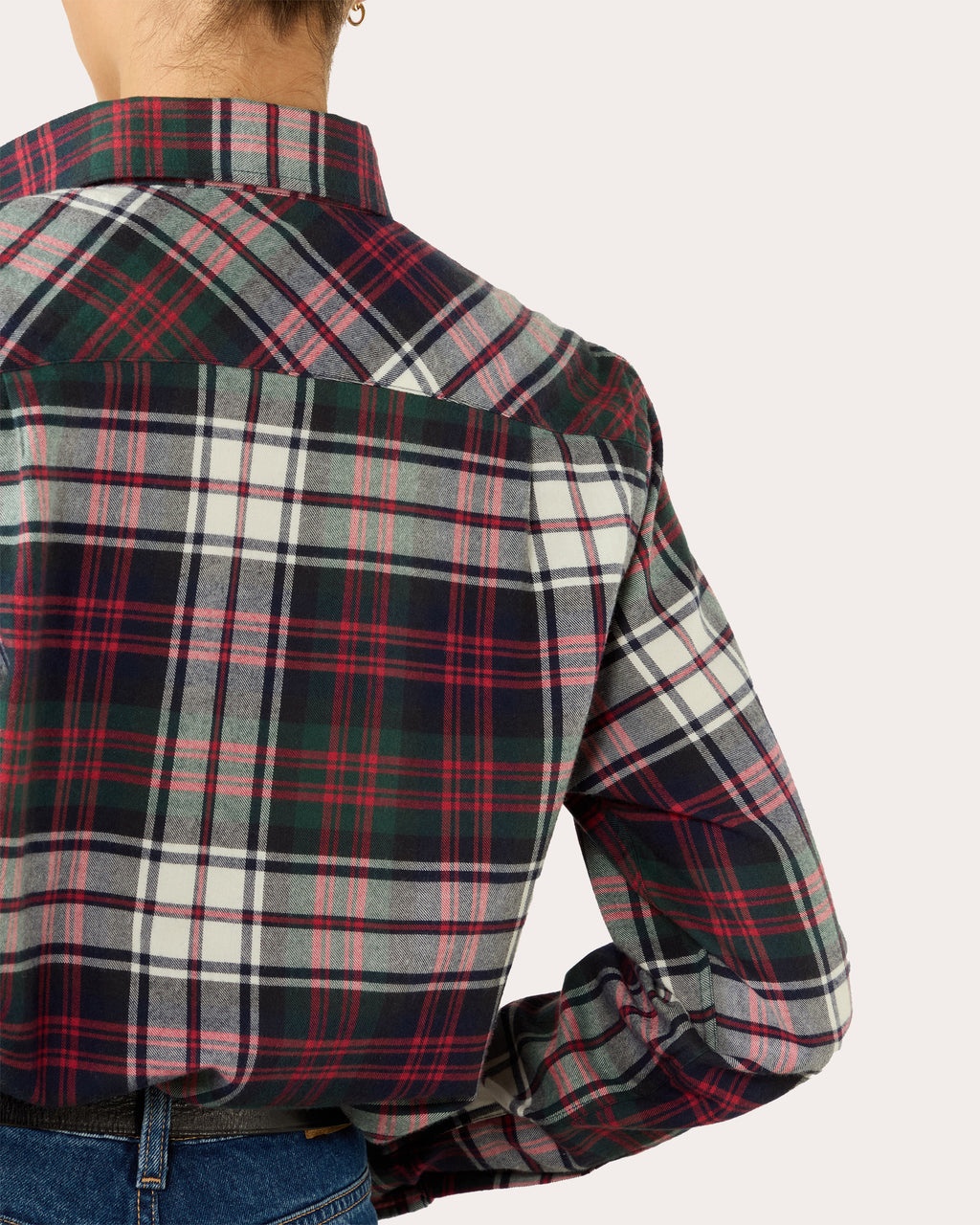The Classic Brushed Plaid Cotton Wool Button-Up