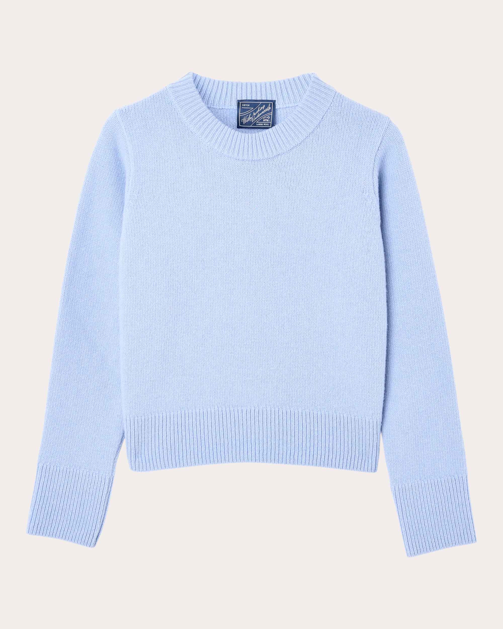 Devon Knit Wool Crewneck Sweater