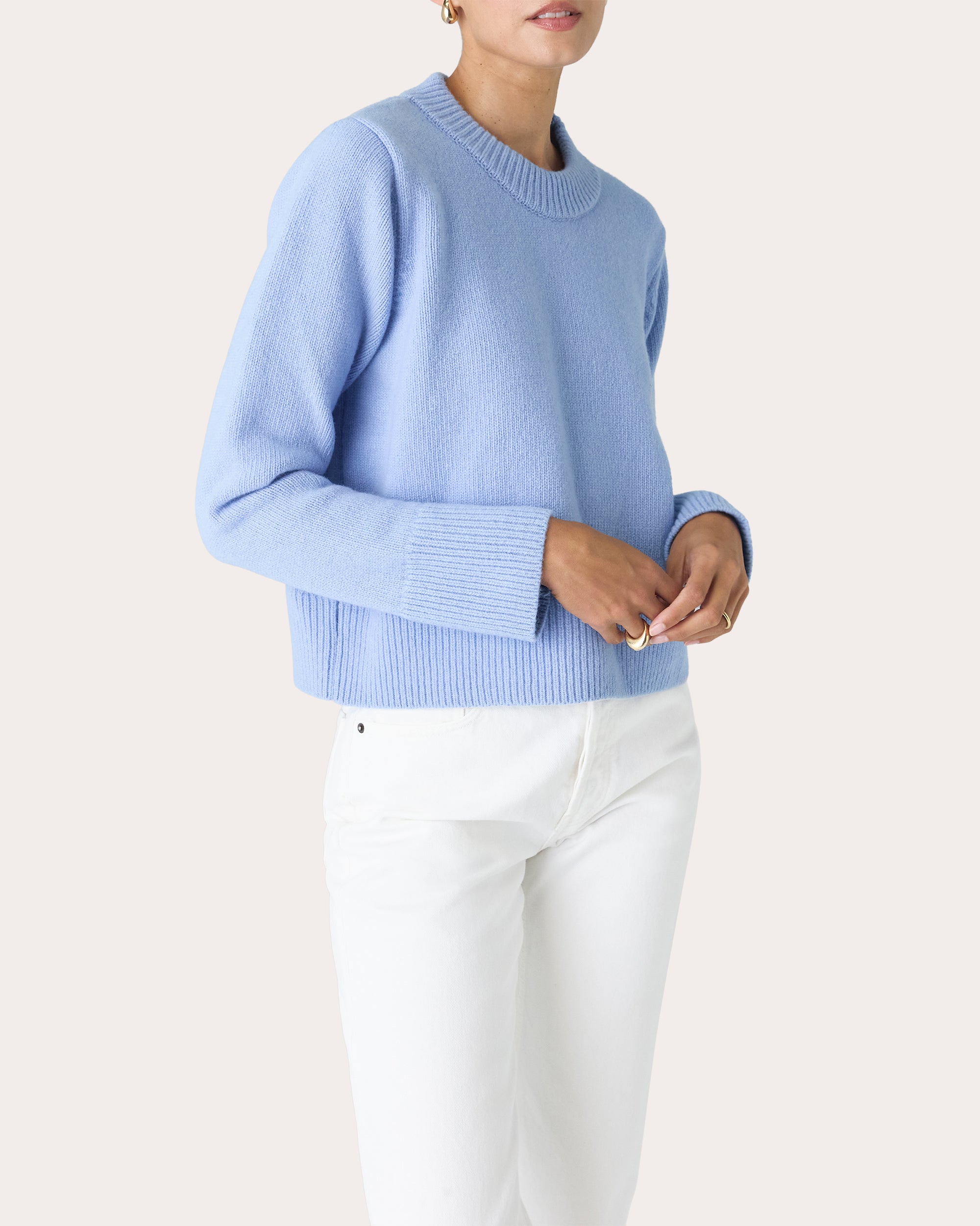 Devon Knit Wool Crewneck Sweater