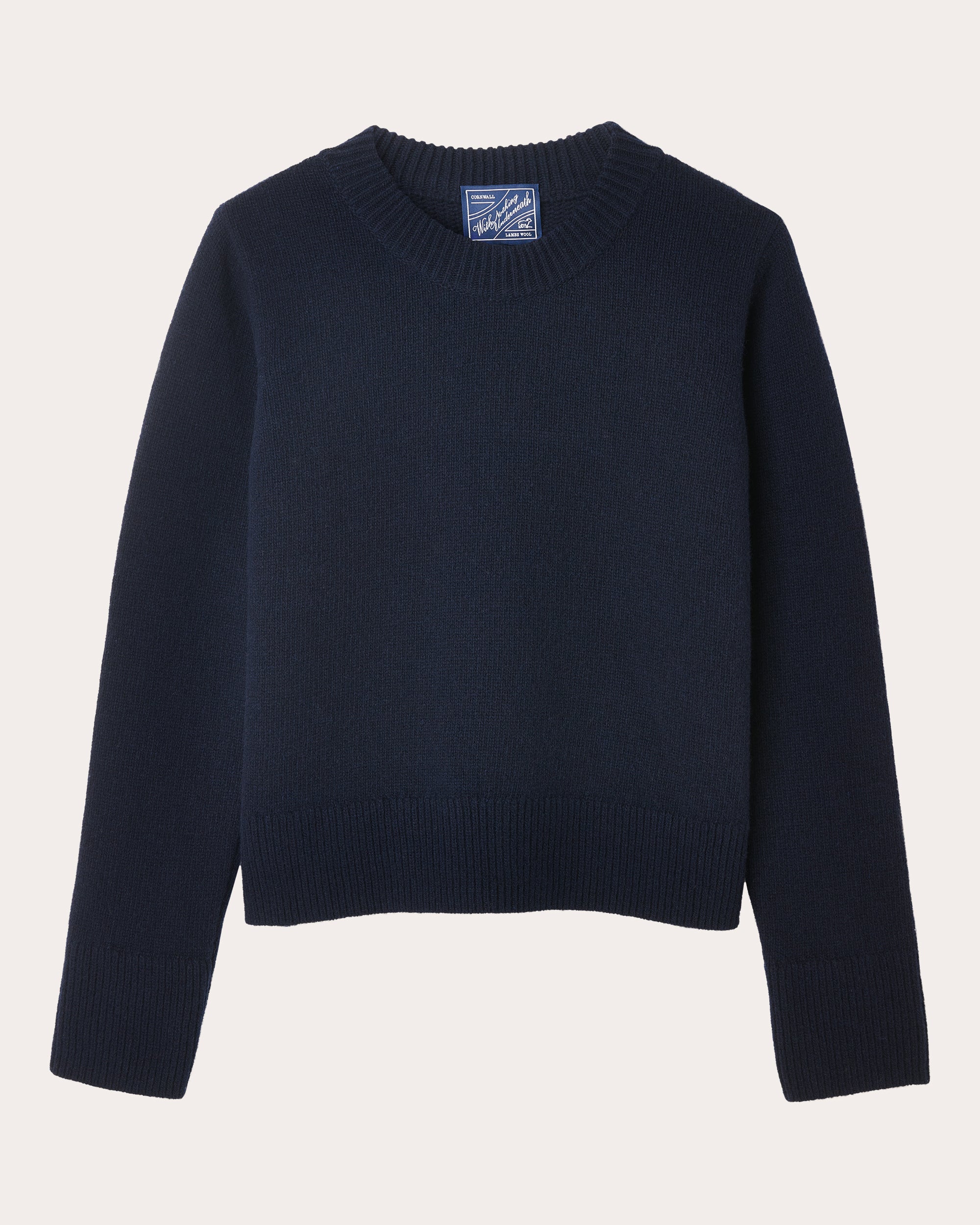Devon Knit Wool Crewneck Sweater
