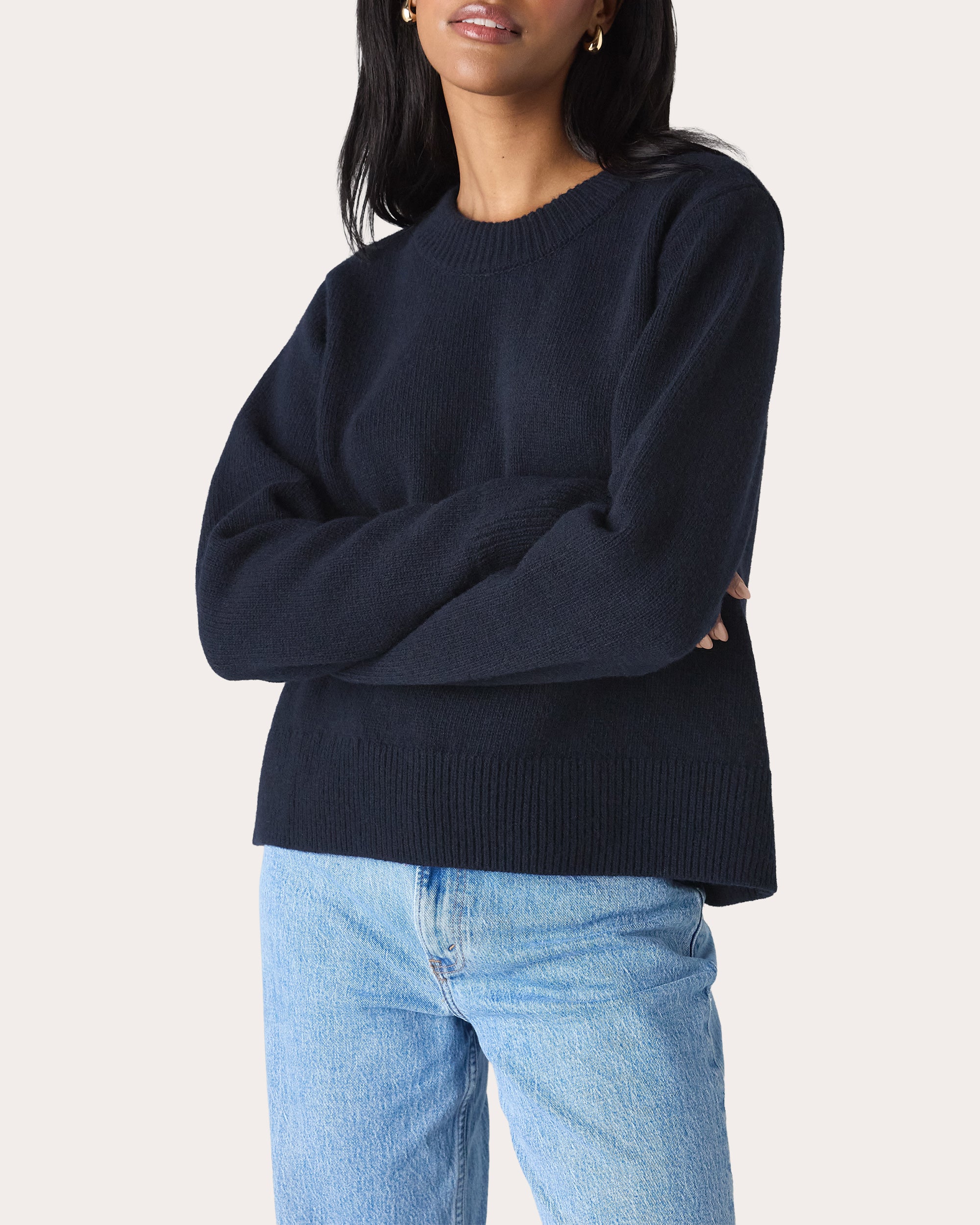 Devon Knit Wool Crewneck Sweater