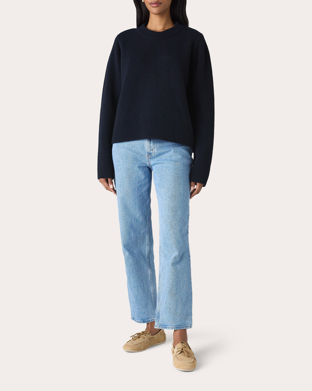 Devon Knit Wool Crewneck Sweater