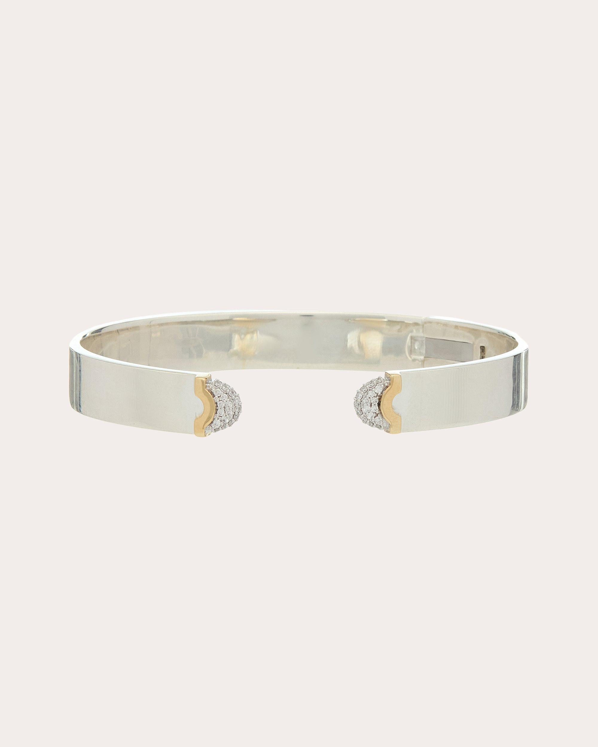 Diamond Two-Tone Doppia Luna Slim Cuff