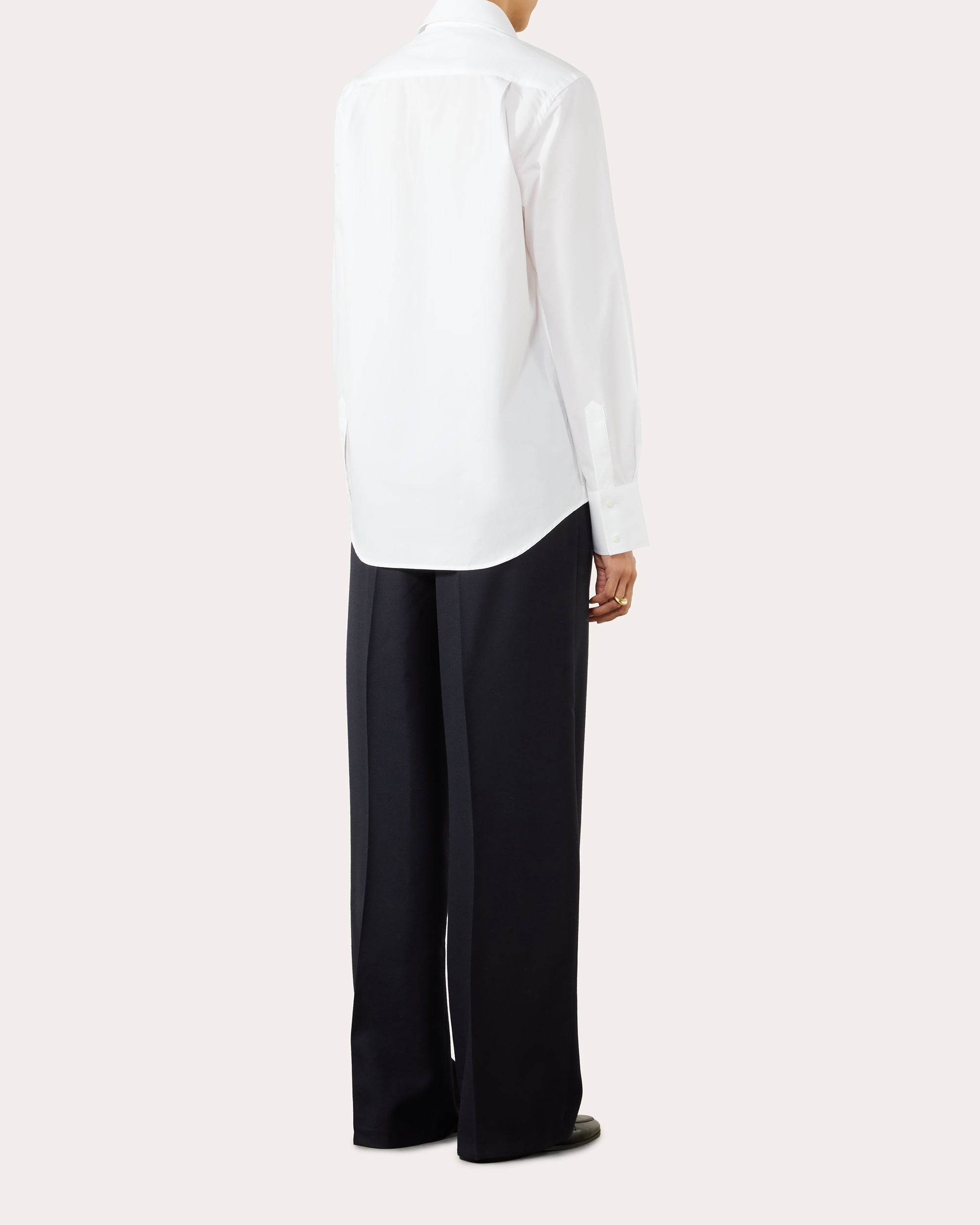 The Dress Cotton Poplin Pintucked Shirt