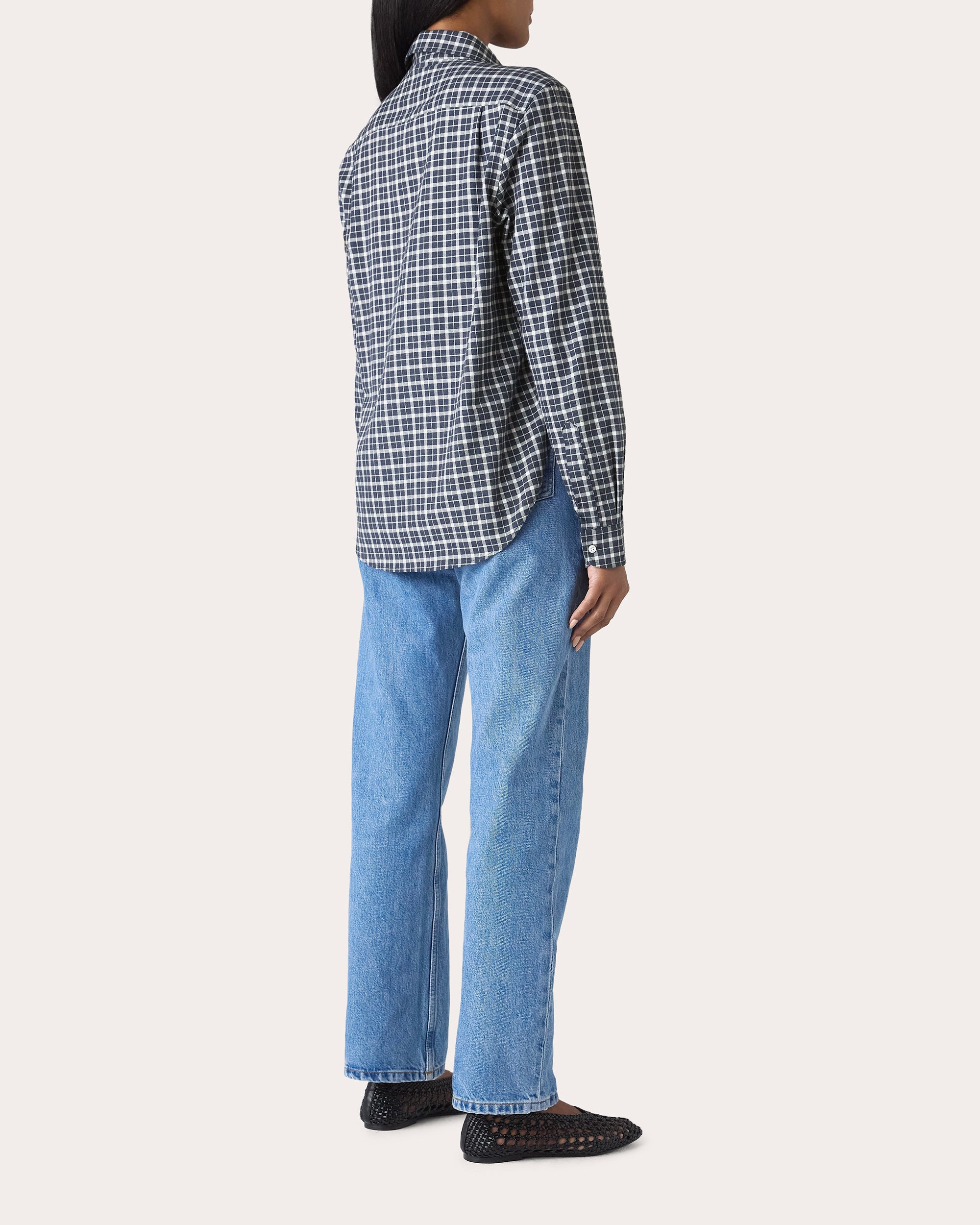 The Classic Fine Brushed Plaid Button-Up