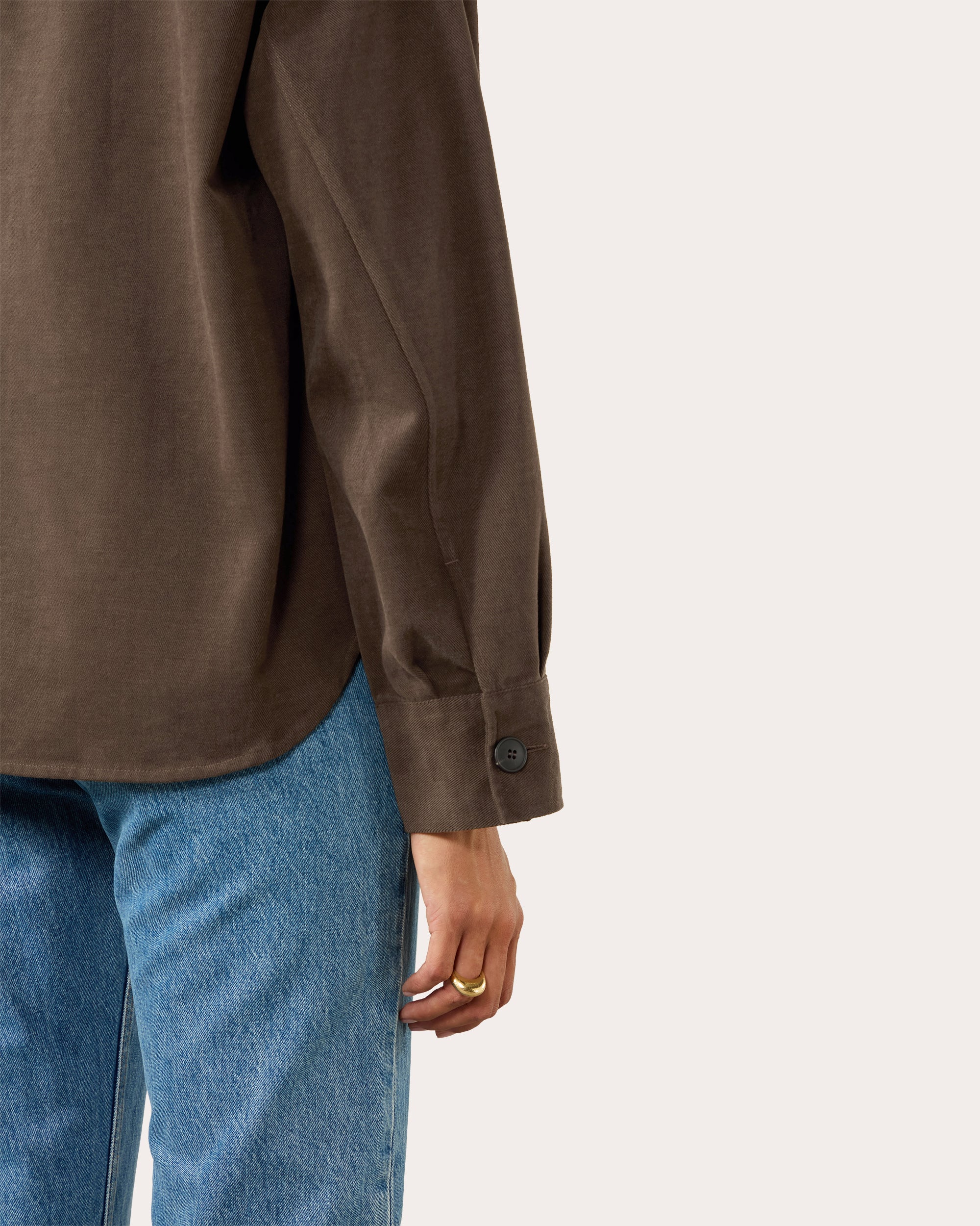 Stow Brushed Twill Overshirt