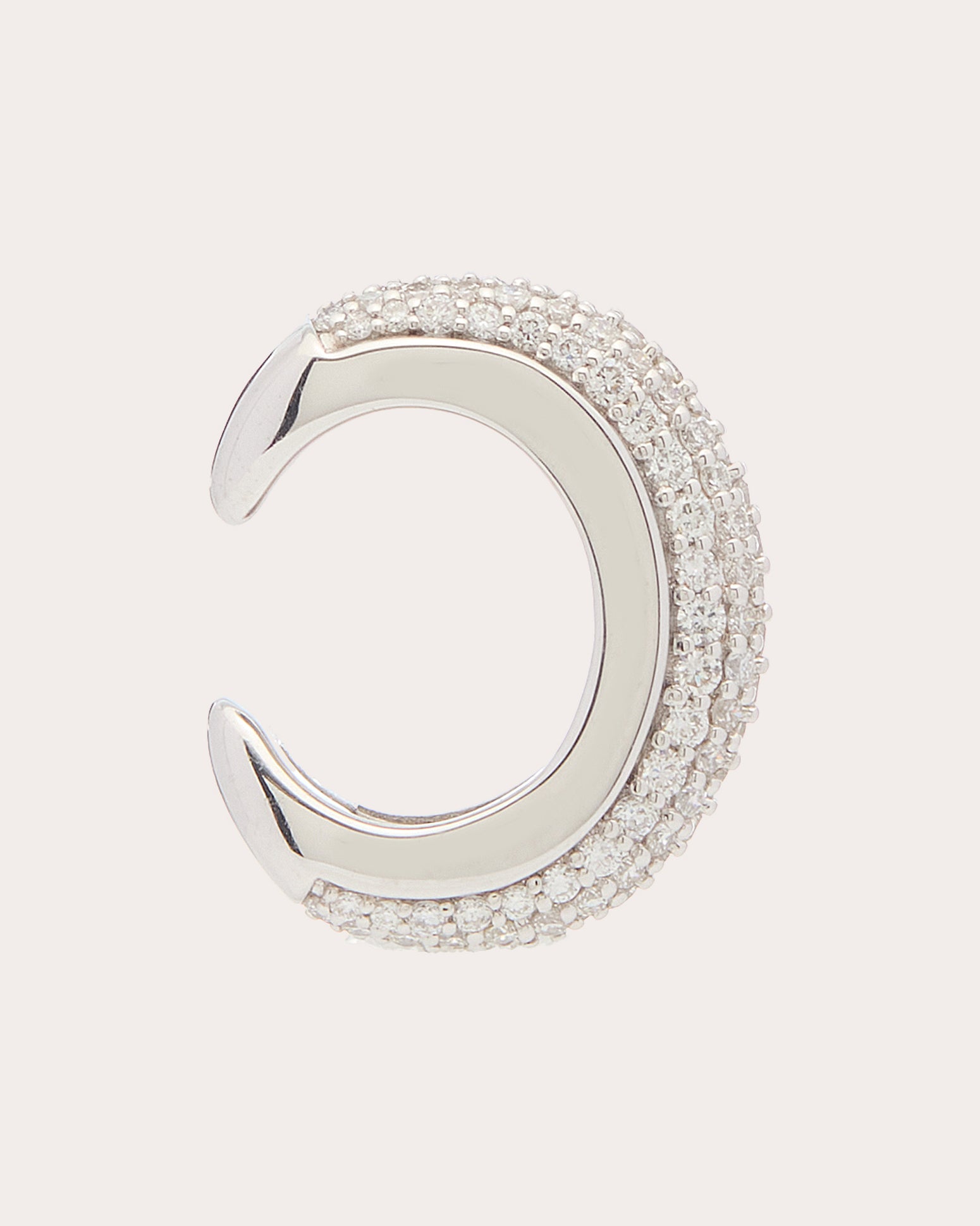 Diamond Pavé Luna Ear Cuff