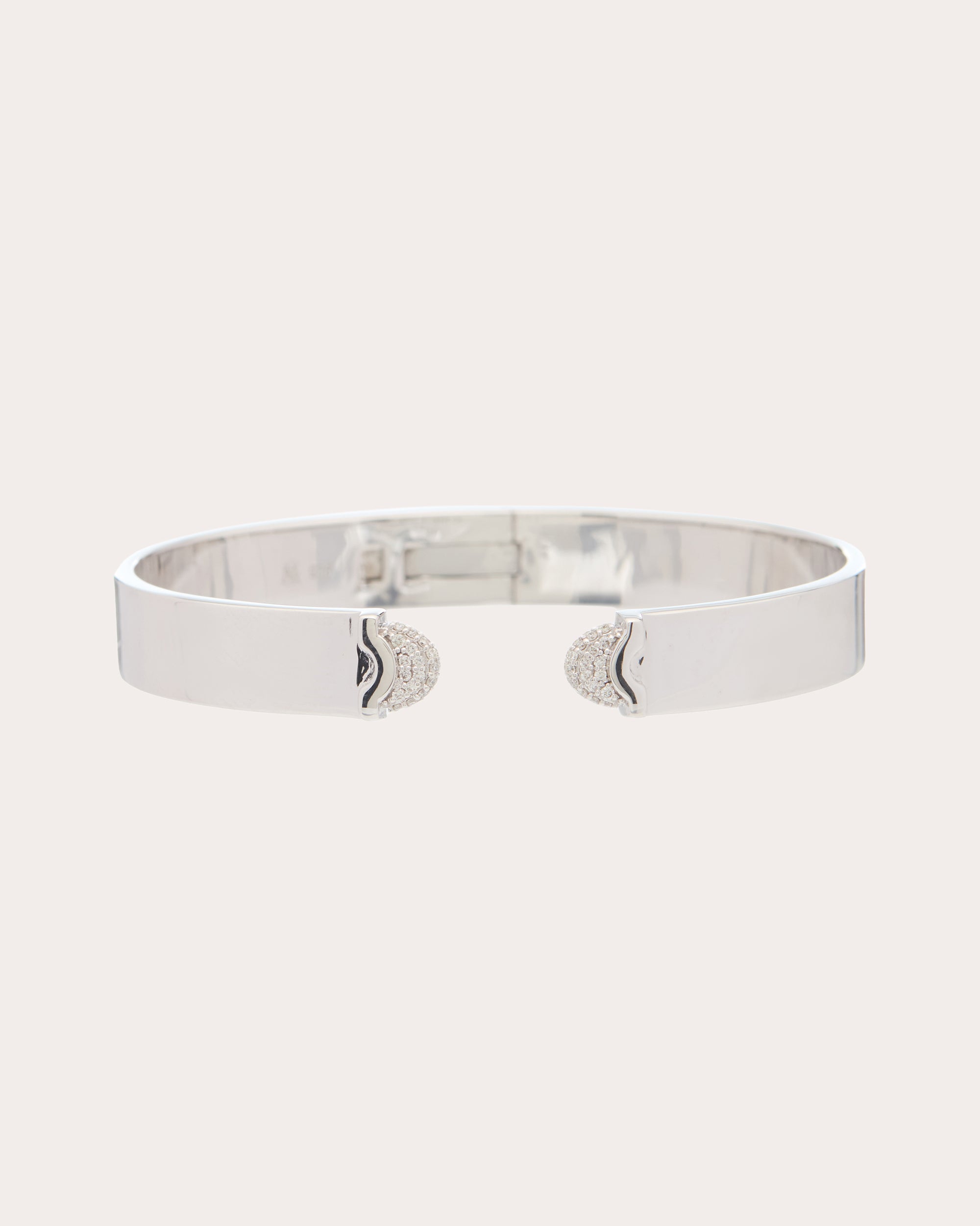 Diamond Pavé Doppia Luna Slim Cuff