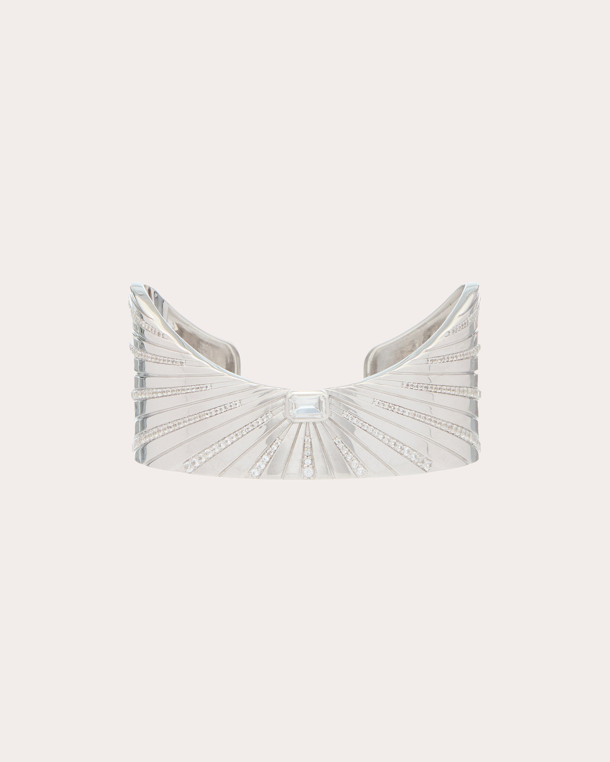 White Topaz Ray of Light Majestic Cuff