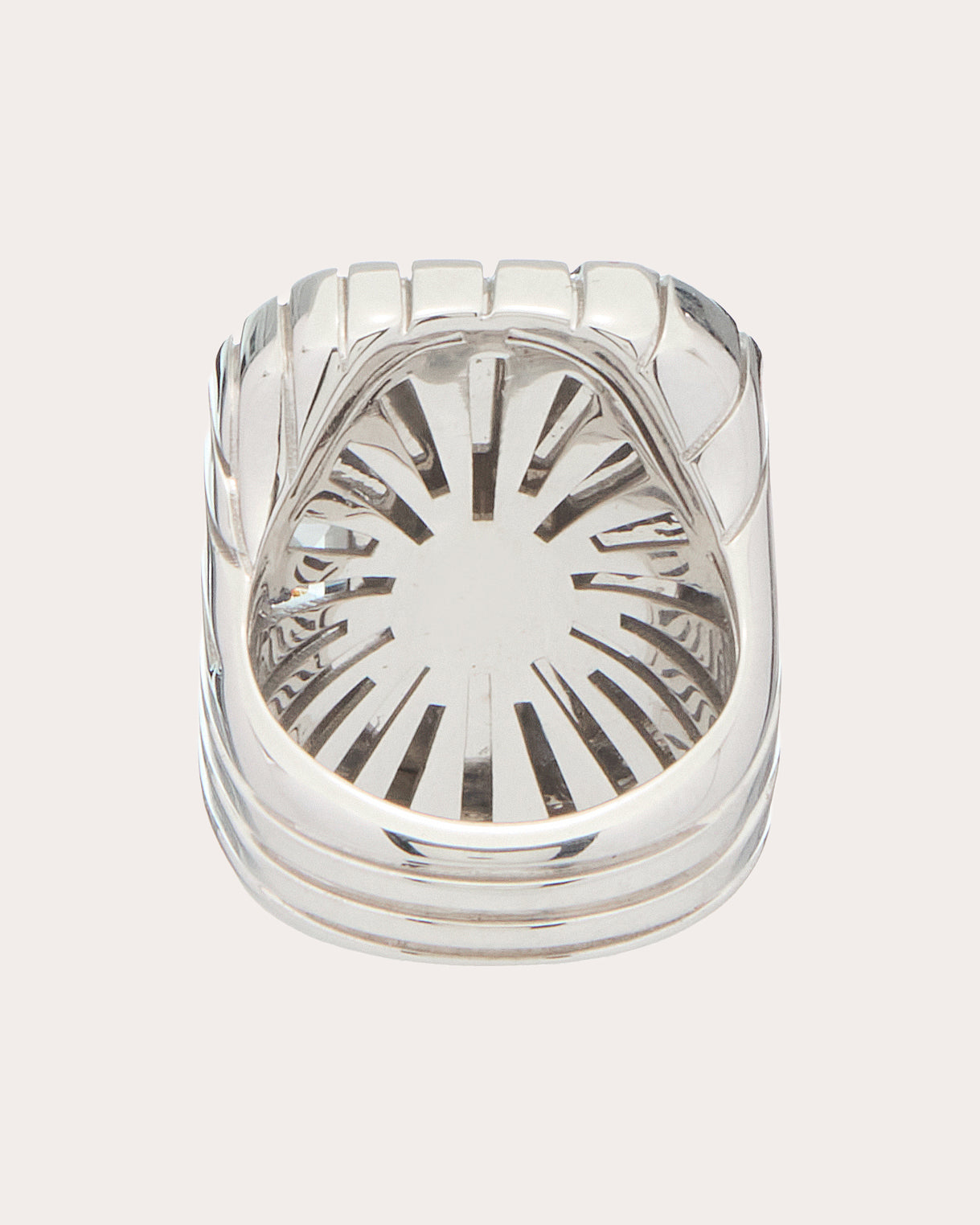 White Topaz Ray of Light Jumbo Ring