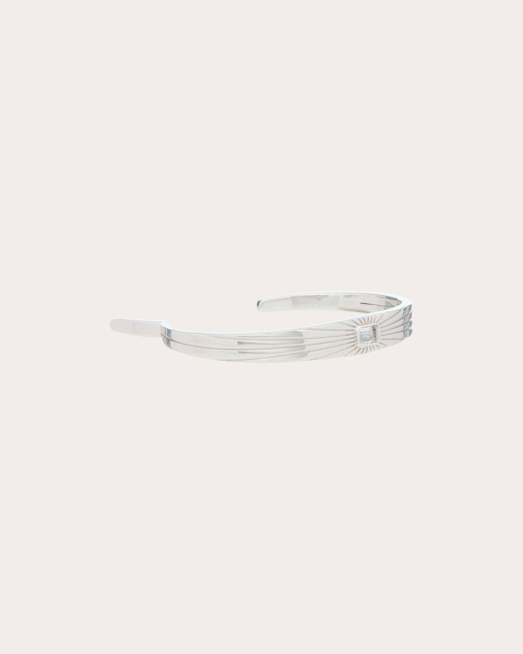 White Topaz Ray of Light Cuff