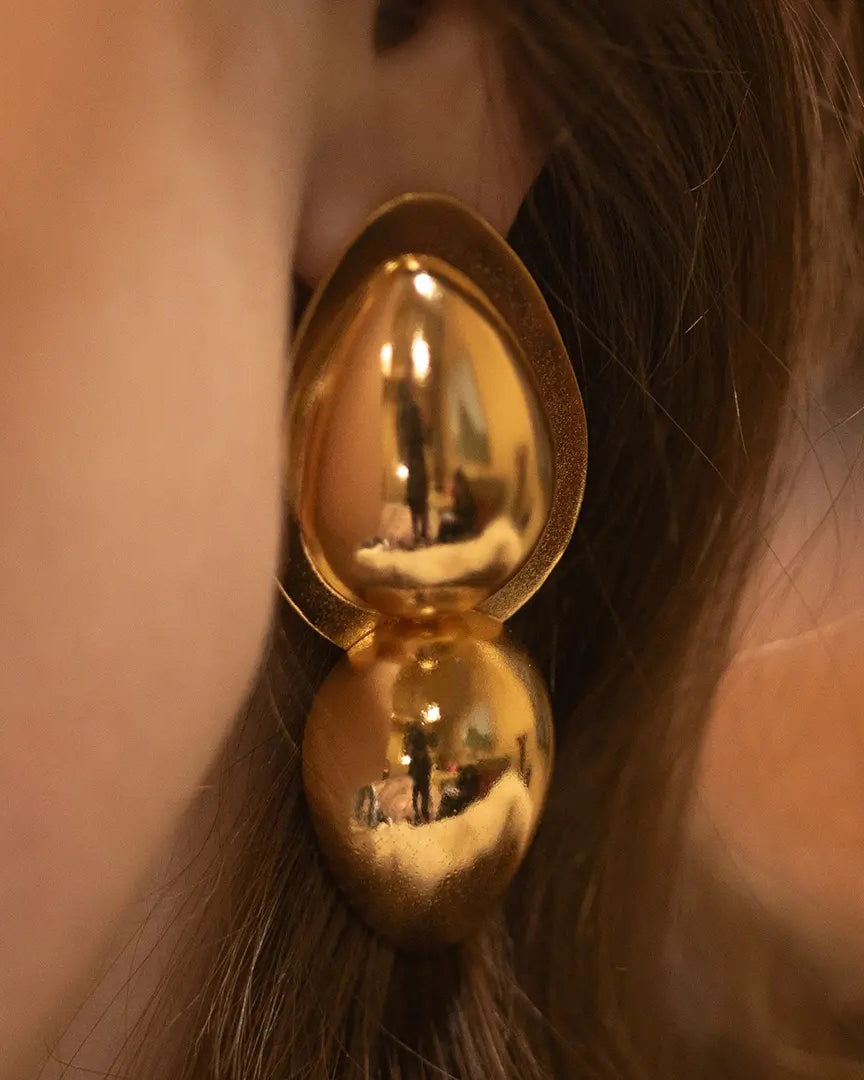 Cosmic Egg Large Drop Earrings