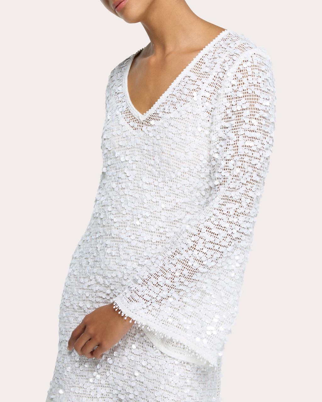 Raysa Sequin Mesh Mini Shift Dress