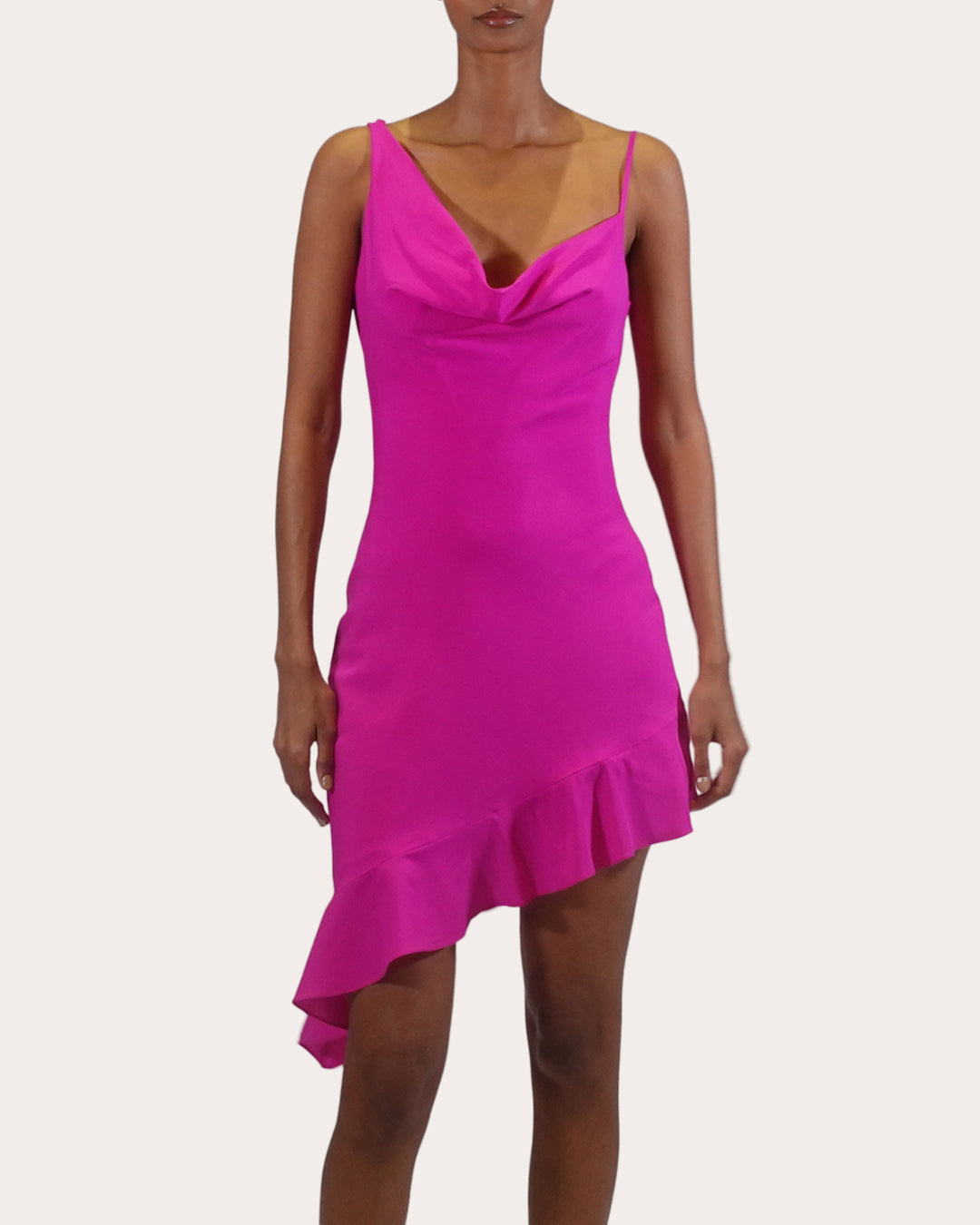 Daphne Silk Asymmetric Draped Mini Dress | Olivela Daphne Silk Asymmetric Draped Mini Dress | Olivela