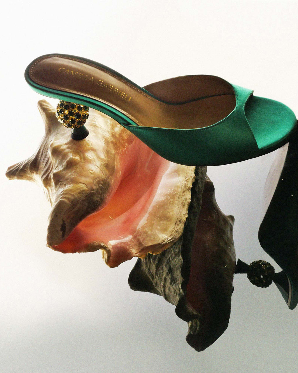 Rosie 60 Crystal Satin Mule