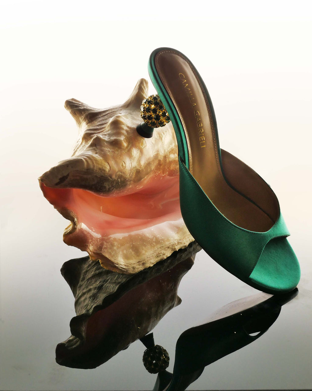 Rosie 60 Crystal Satin Mule