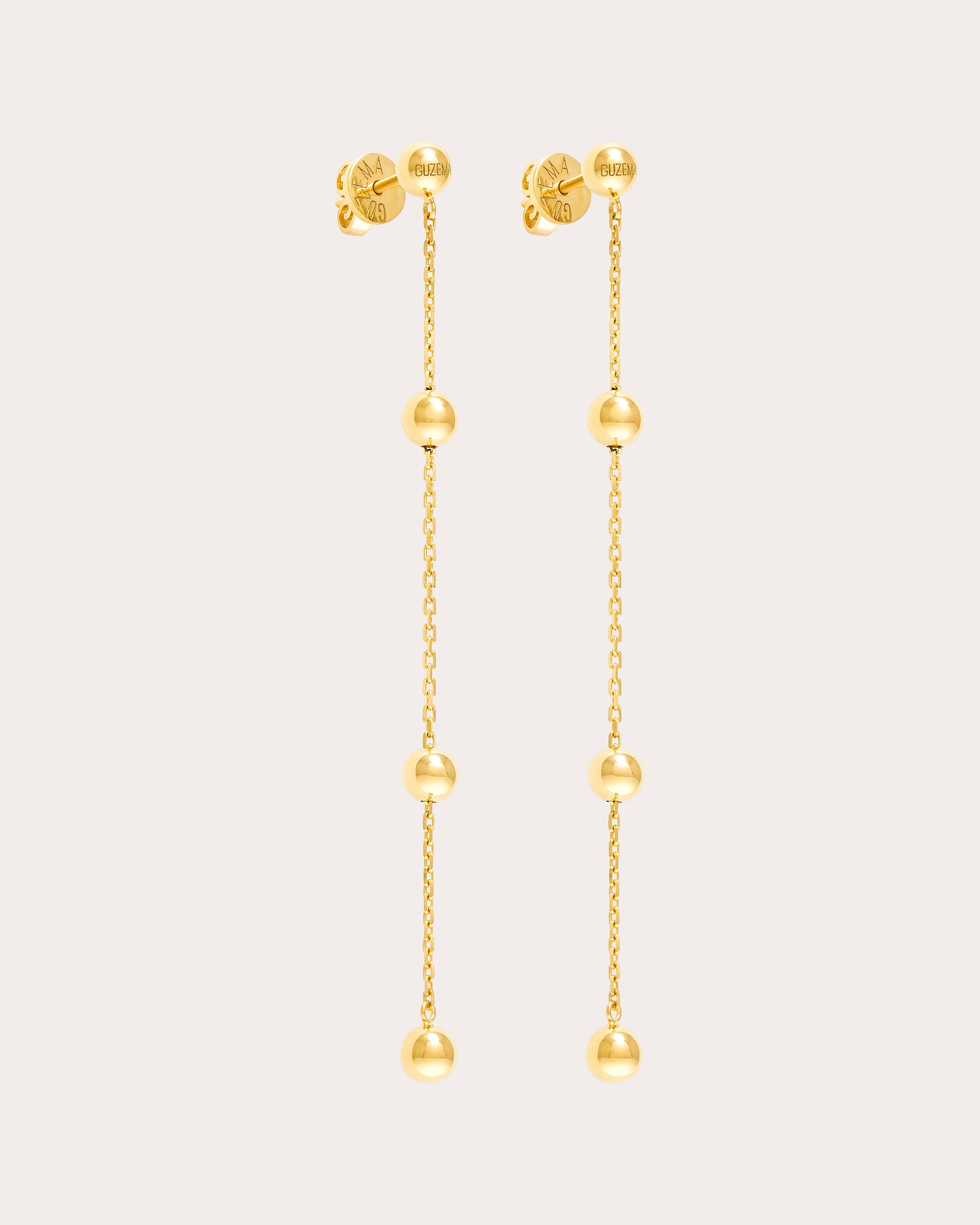 18k Gold Tetra Chain Transformer Drop Earrings