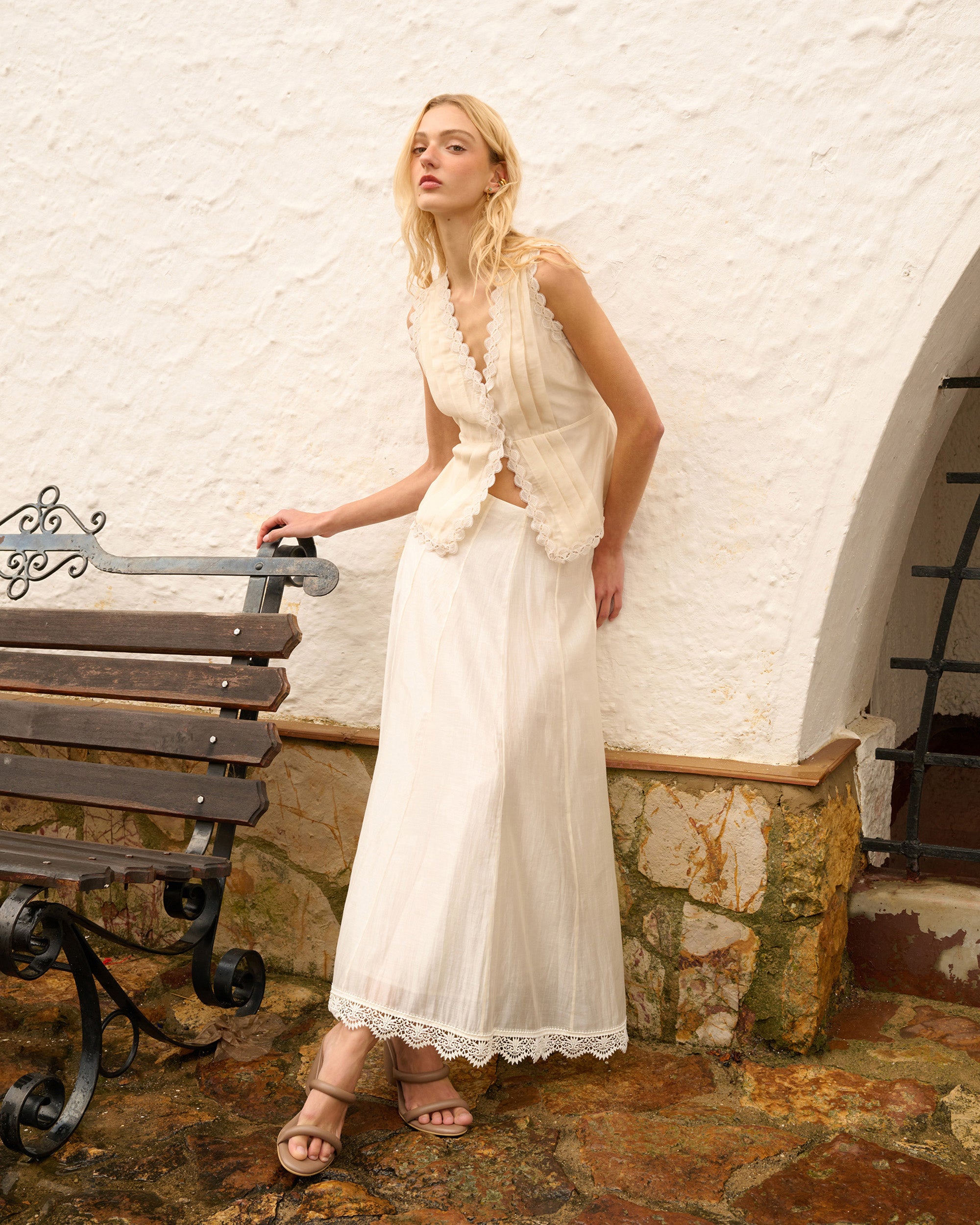 Zaphyr Semi-Sheer Cotton Vest Top