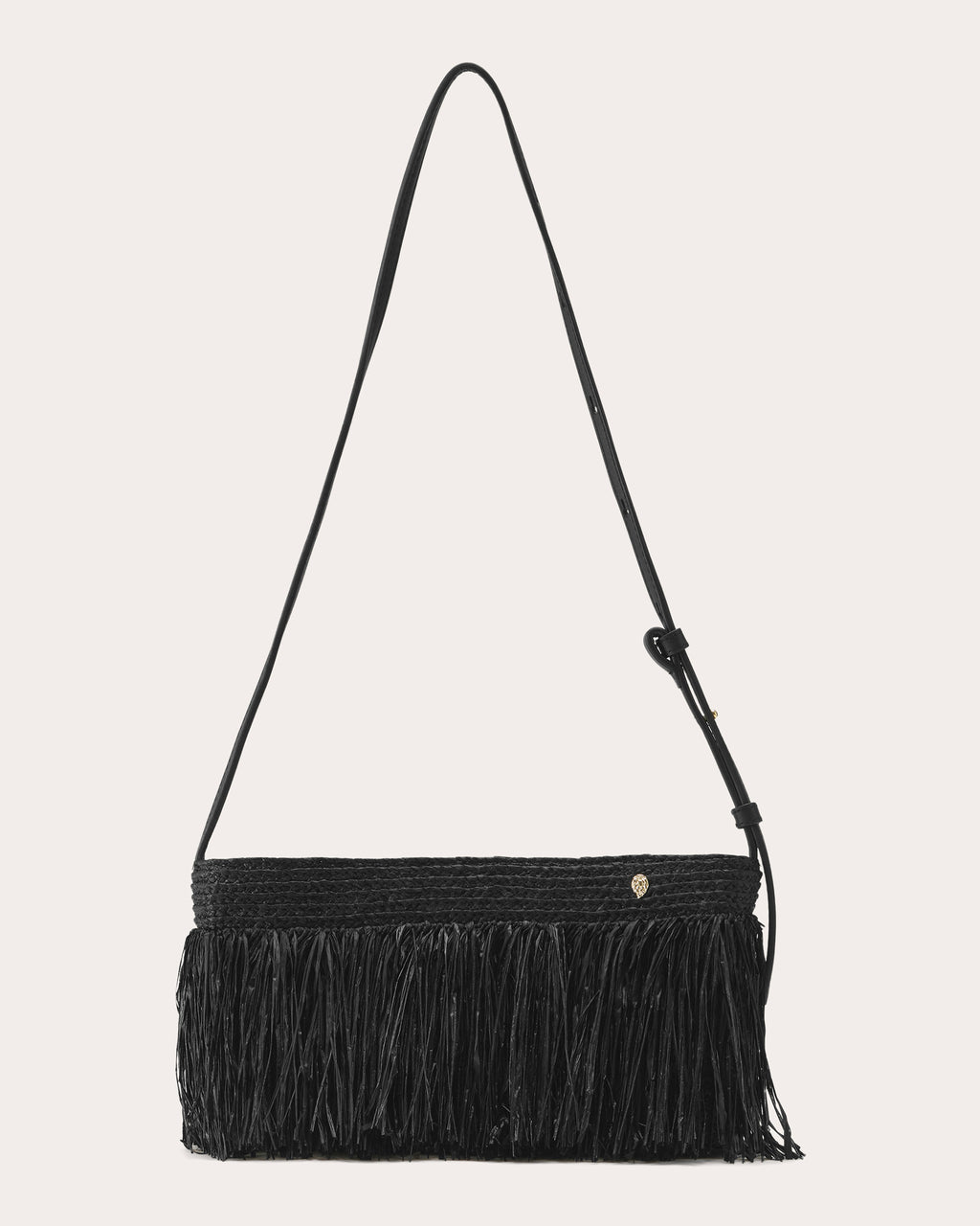 Dawn Fringed Raffia Crossbody Bag
