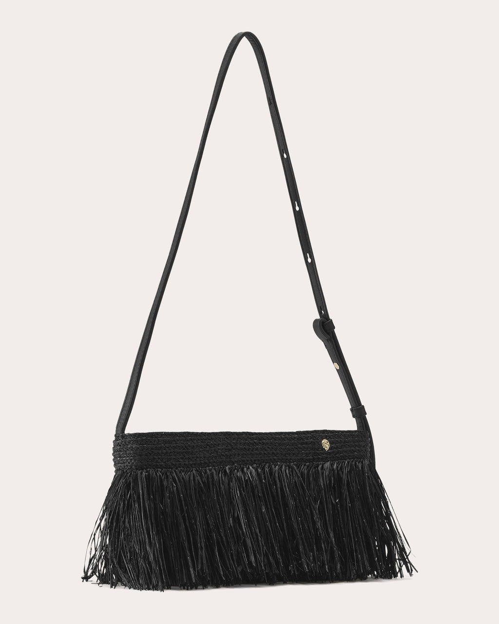 Dawn Fringed Raffia Crossbody Bag