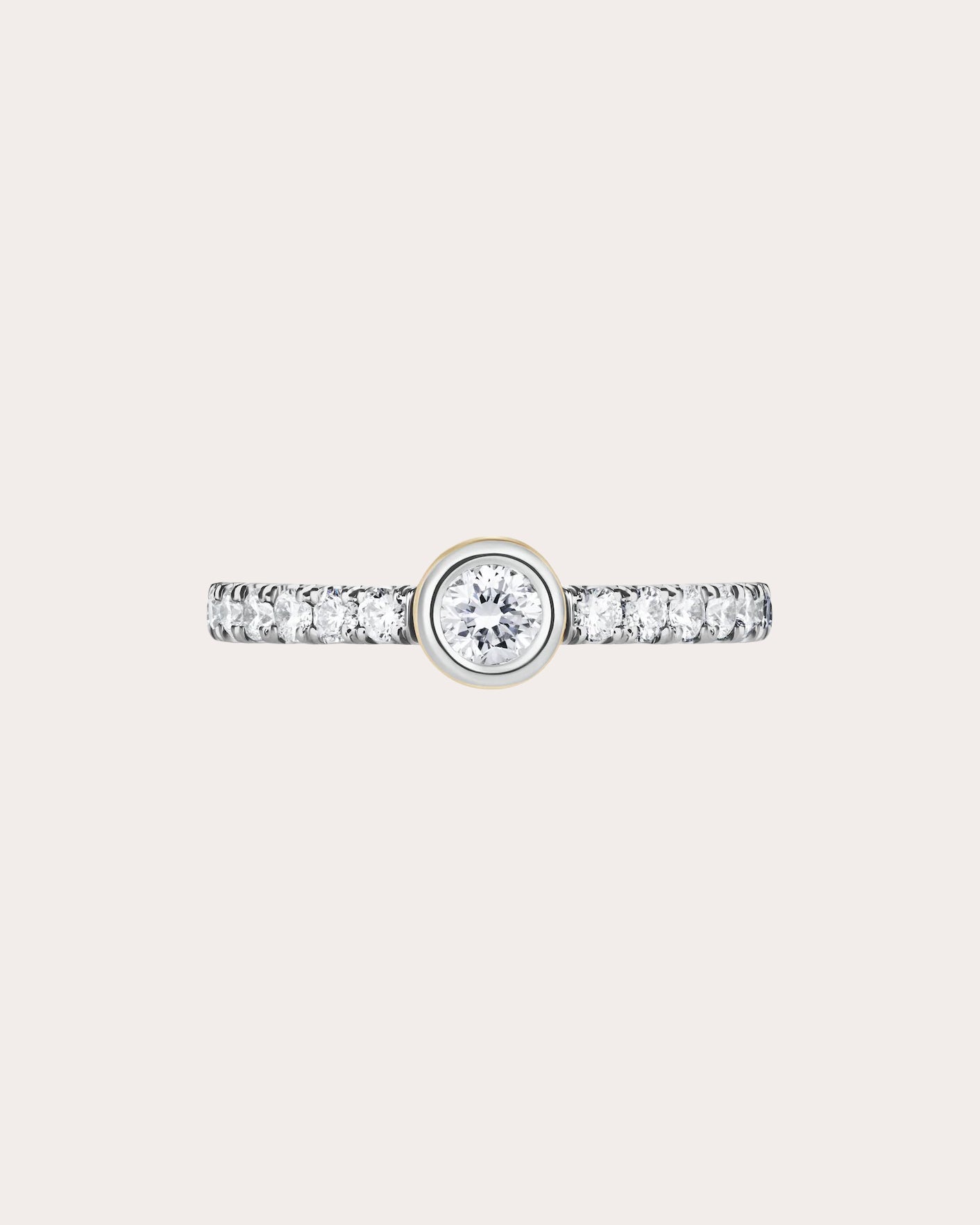 Diamond & 18k White Gold Orbit Petite Ring