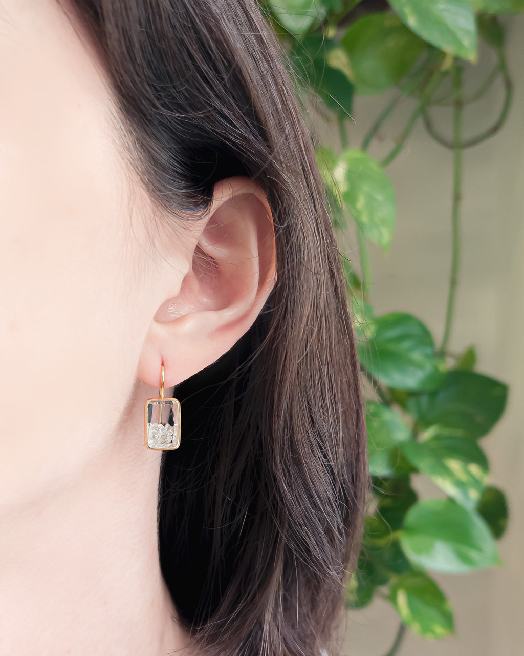 Diamond Petite Ten Fourteen Drop Earrings