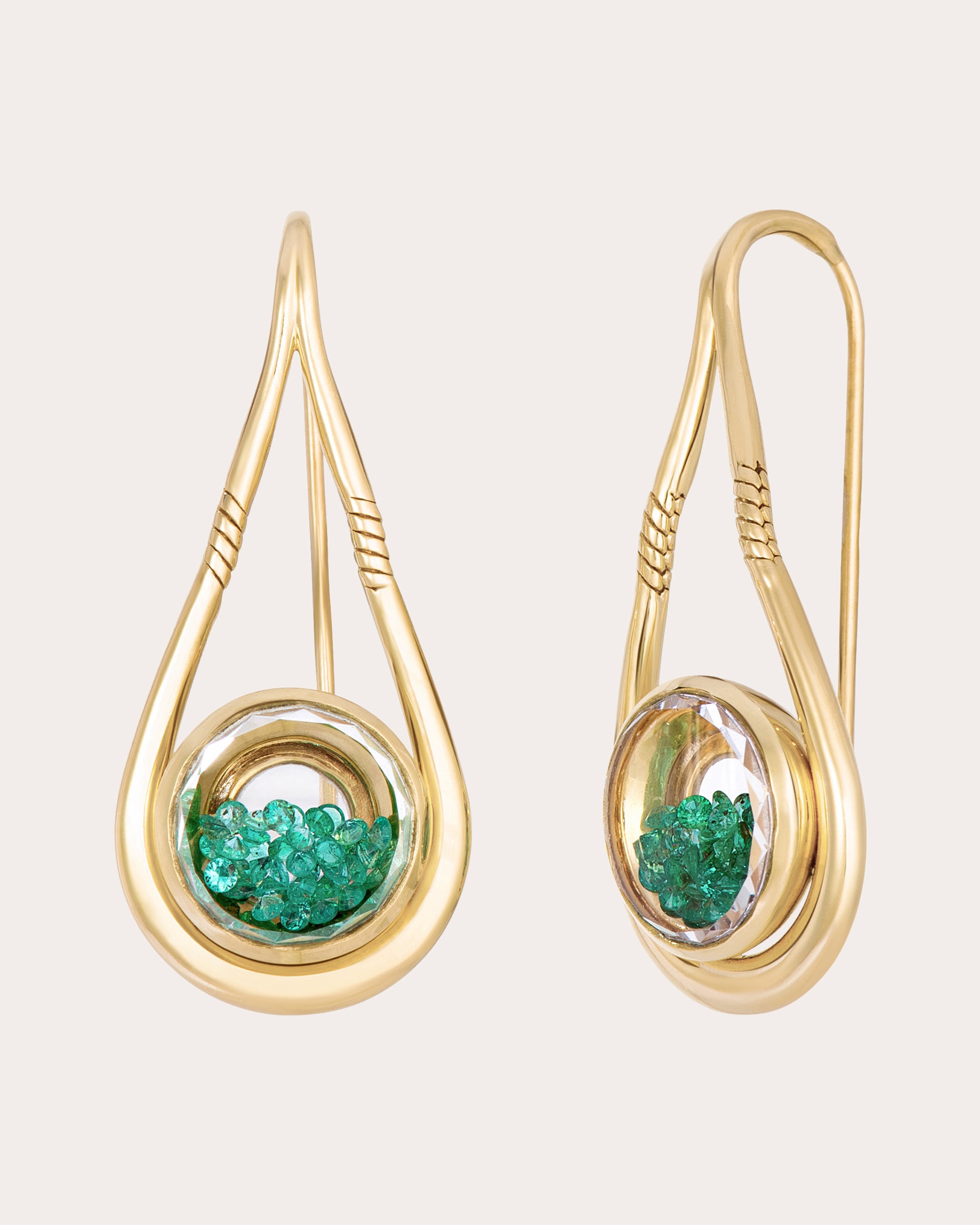 Emerald Garoa Drop Earrings