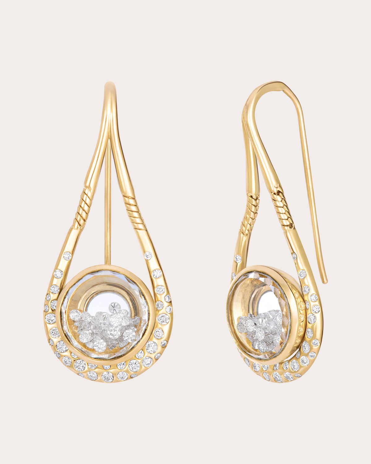 Diamond Garoa Gala Drop Earrings