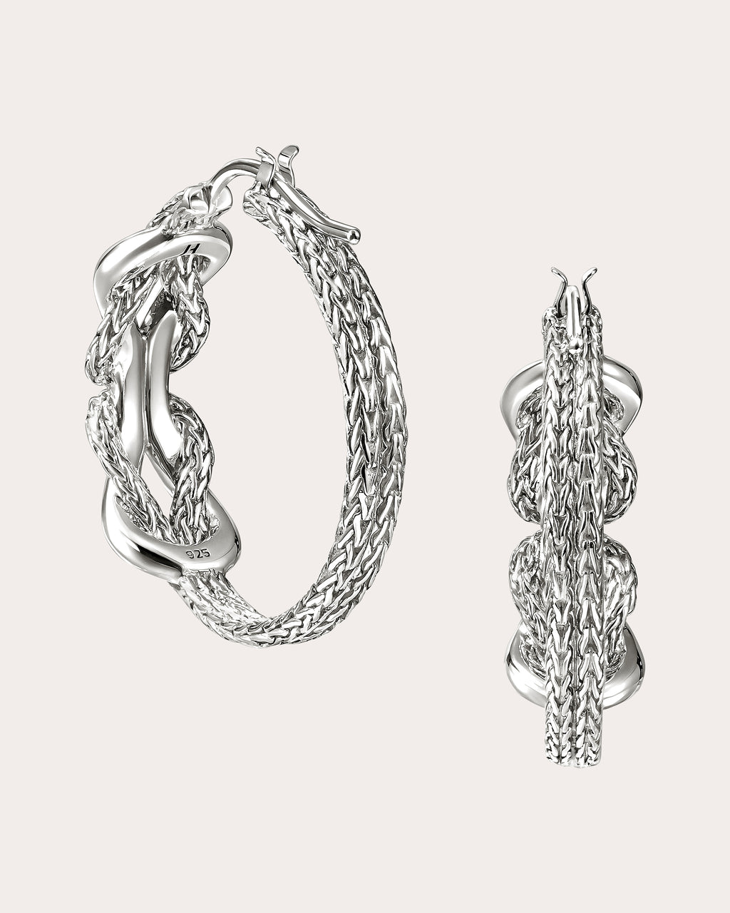 Infinite Love Knot Hoop Earrings