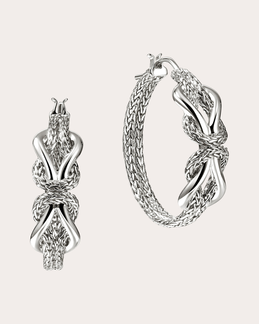 Infinite Love Knot Hoop Earrings