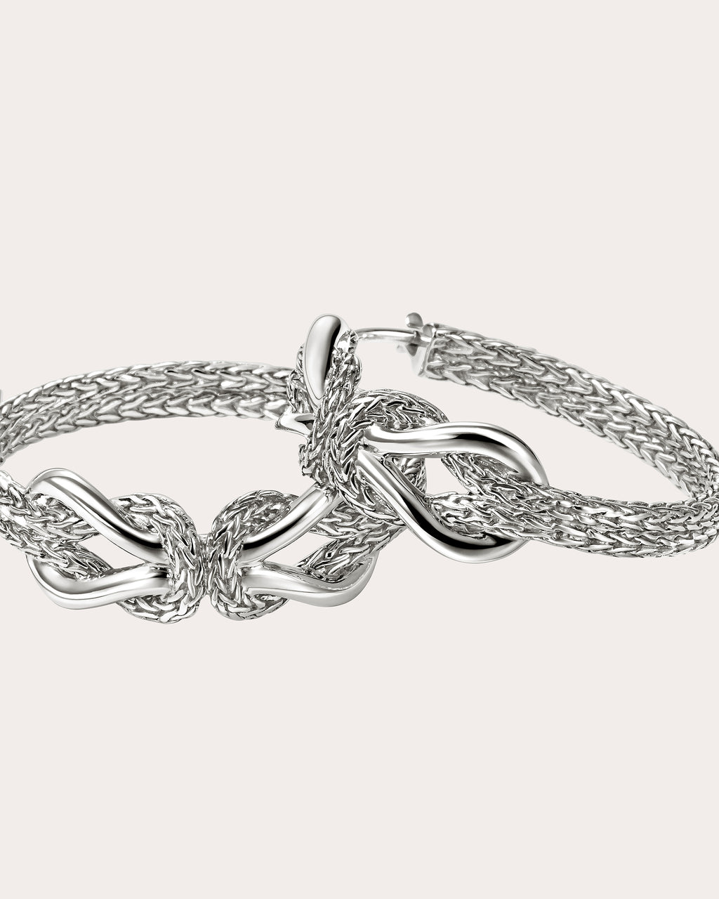 Infinite Love Knot Hoop Earrings