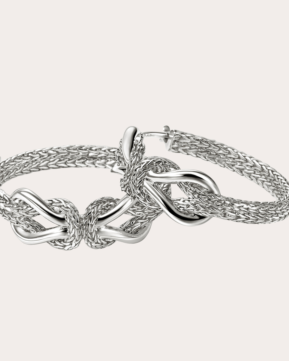 Infinite Love Knot Hoop Earrings