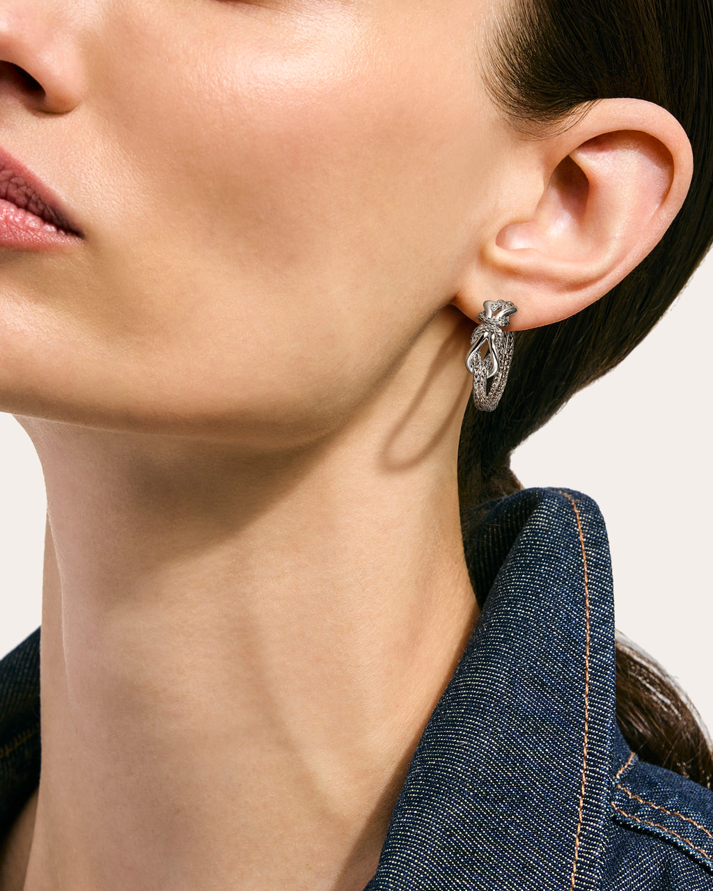 Infinite Love Knot Hoop Earrings