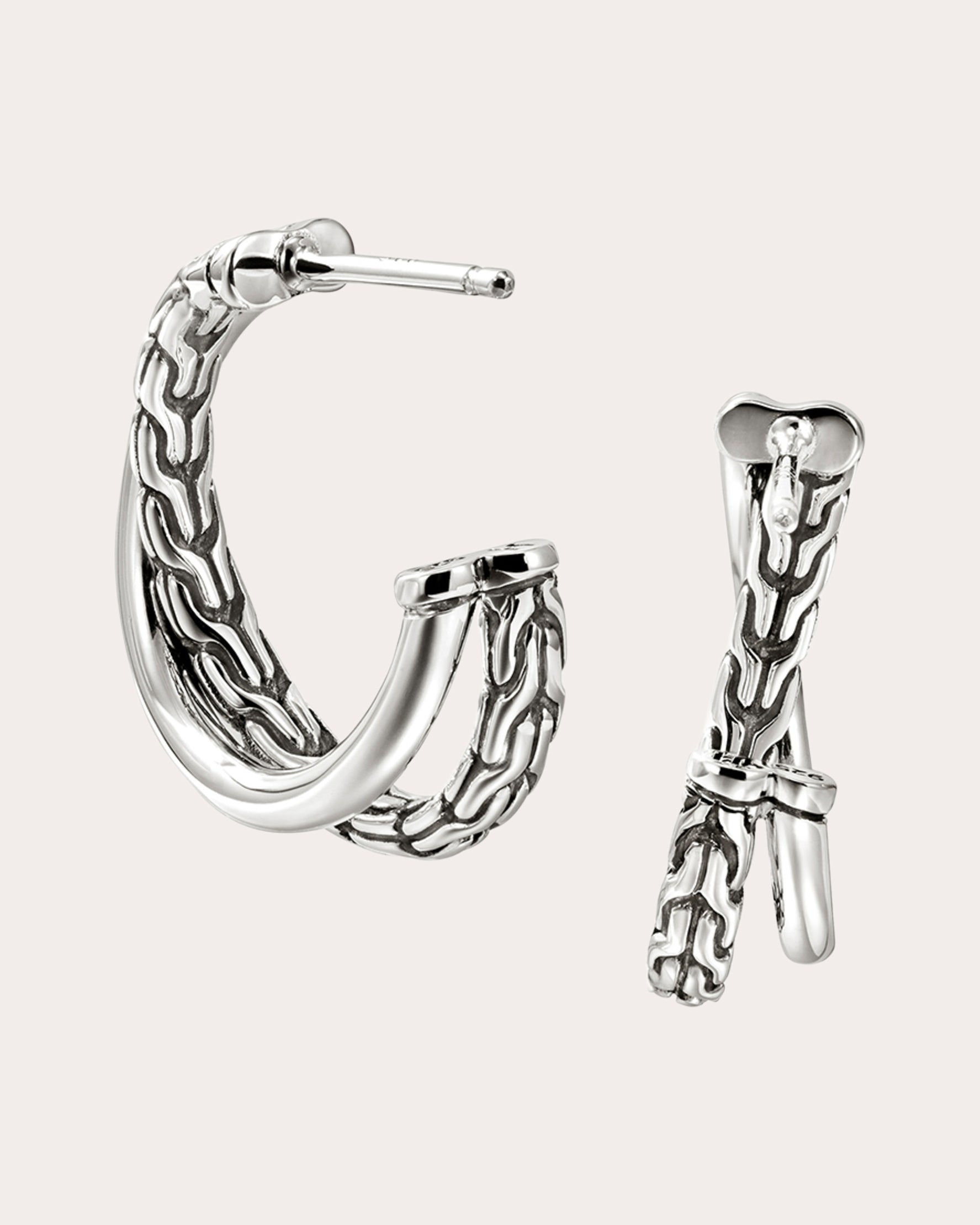 JH Essential Crossover Hoop Earrings