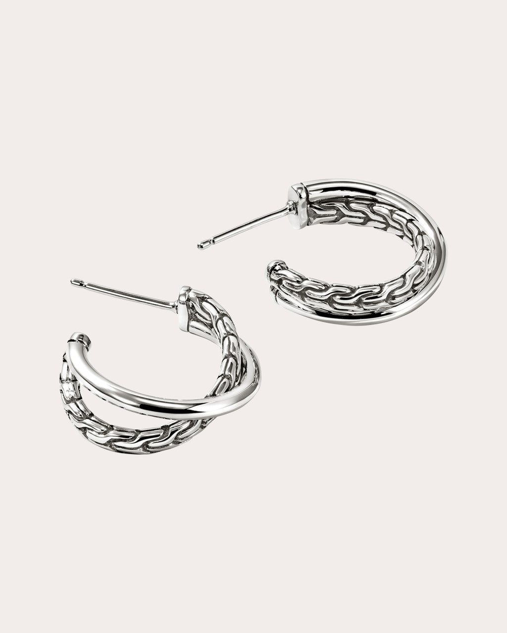 JH Essential Crossover Hoop Earrings