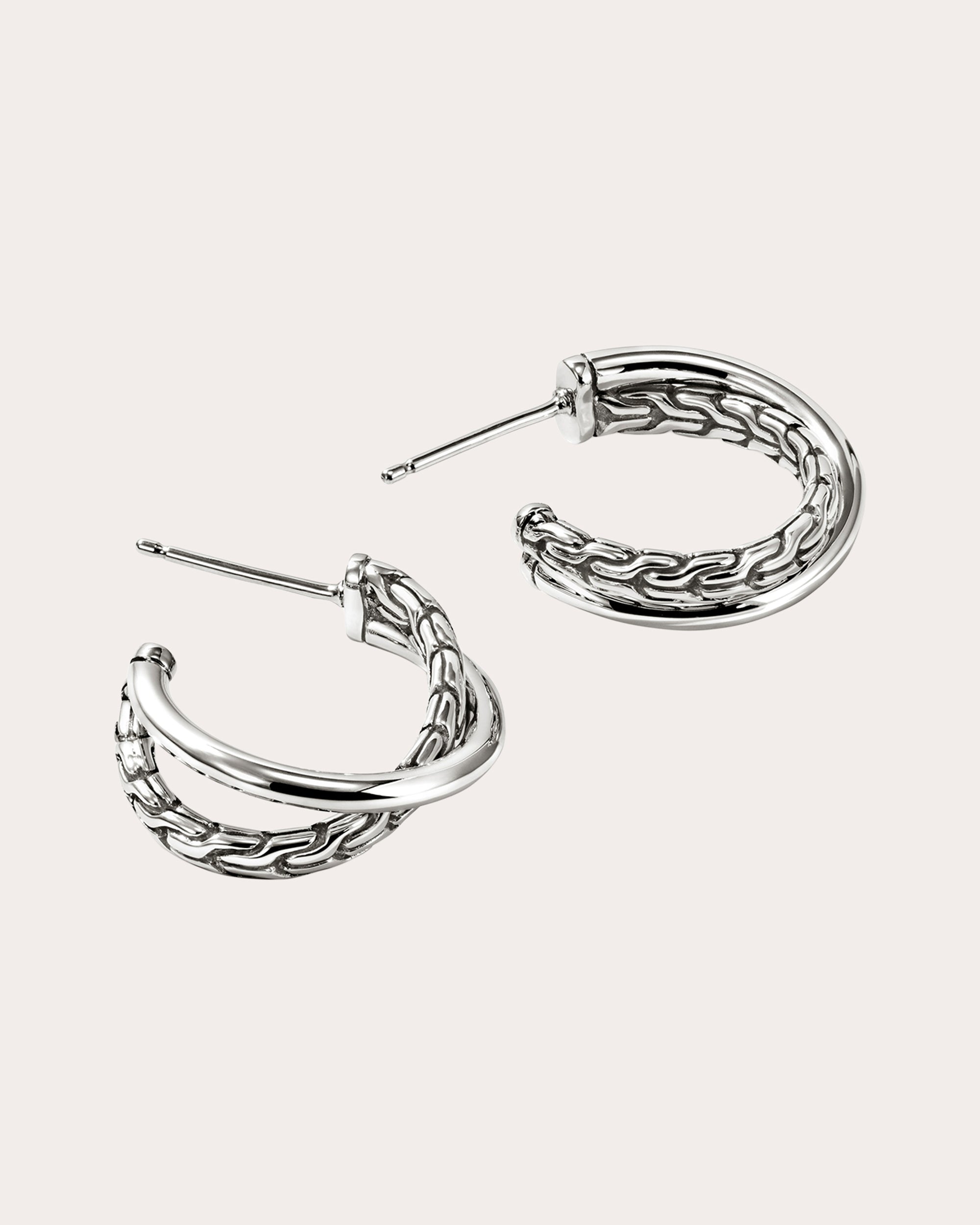 JH Essential Crossover Hoop Earrings