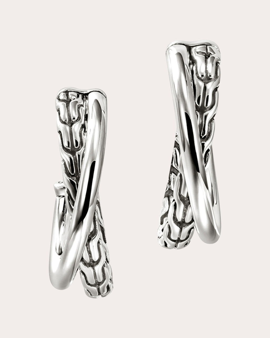 JH Essential Crossover Hoop Earrings