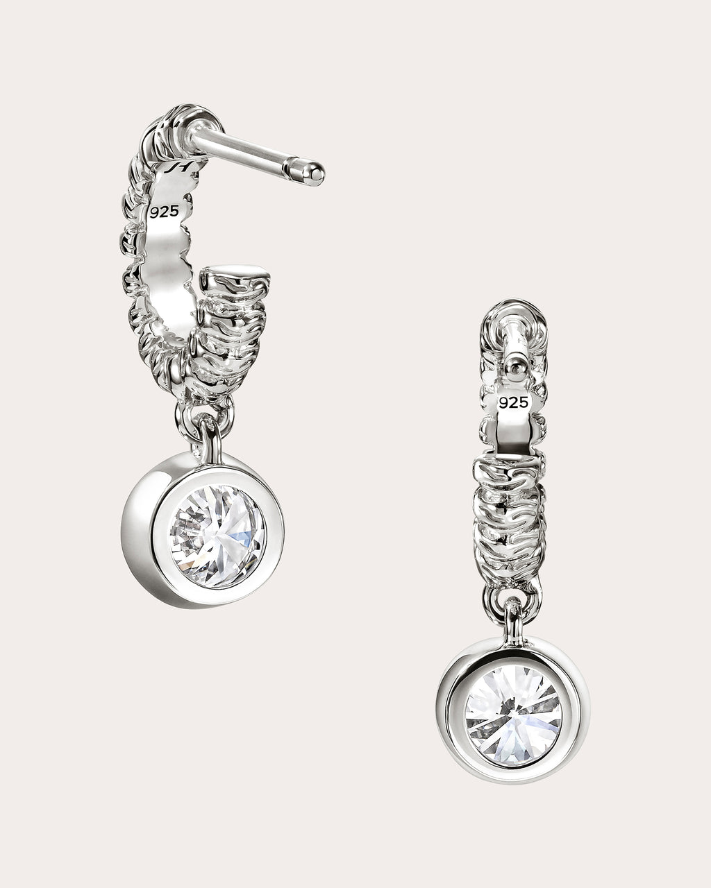 Diamond JH Lovestruck™ Heishi Hoop Earrings