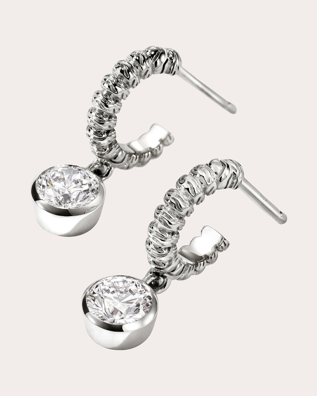 Diamond JH Lovestruck™ Heishi Hoop Earrings